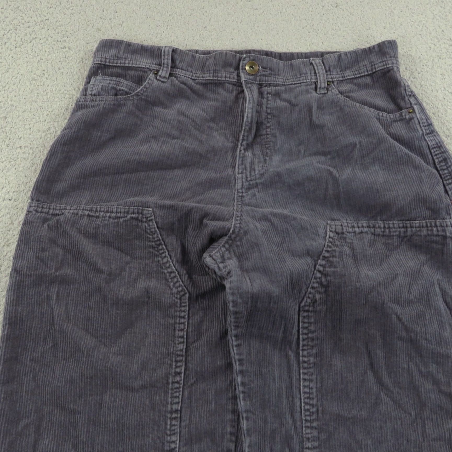 Vintage NOBO Baggy Pants Men 36 Double Knee Carpenter Corduroy Grey Skater Grunge Y2K 90s Womens? Size US 36 / EU 52 - 5 Thumbnail