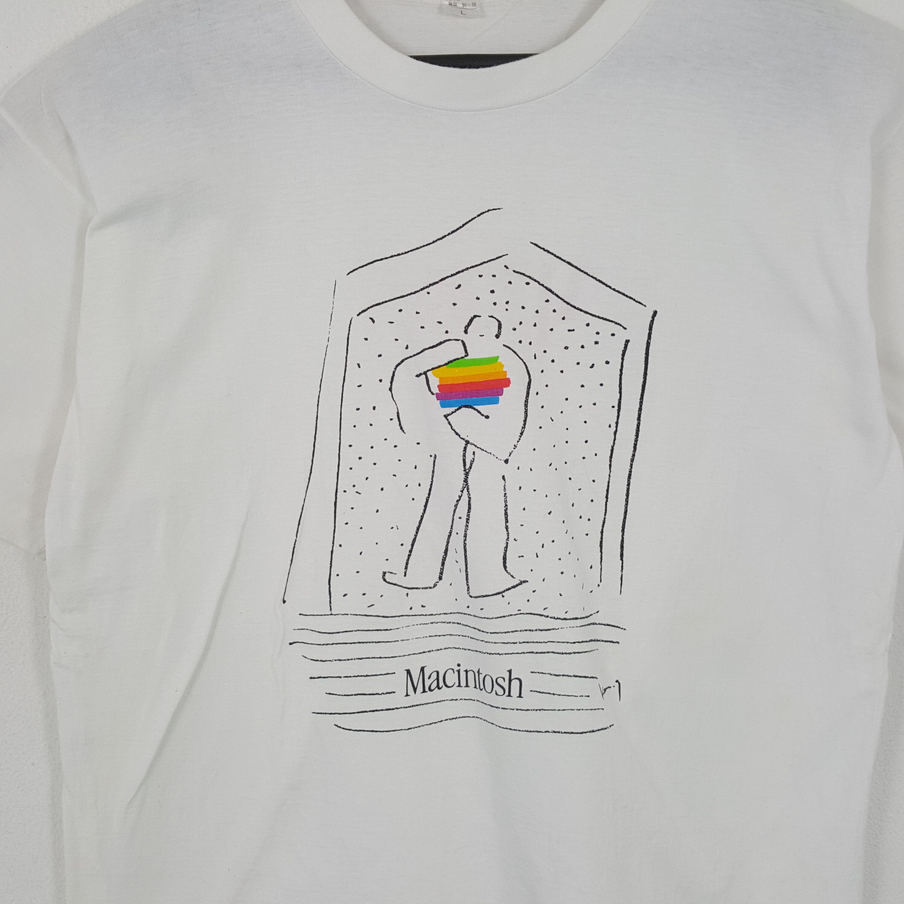 Apple × Vintage MACINTOSH APPLE Streetwear Style Tshirt Size US M / EU 48-50 / 2 - 2 Thumbnail
