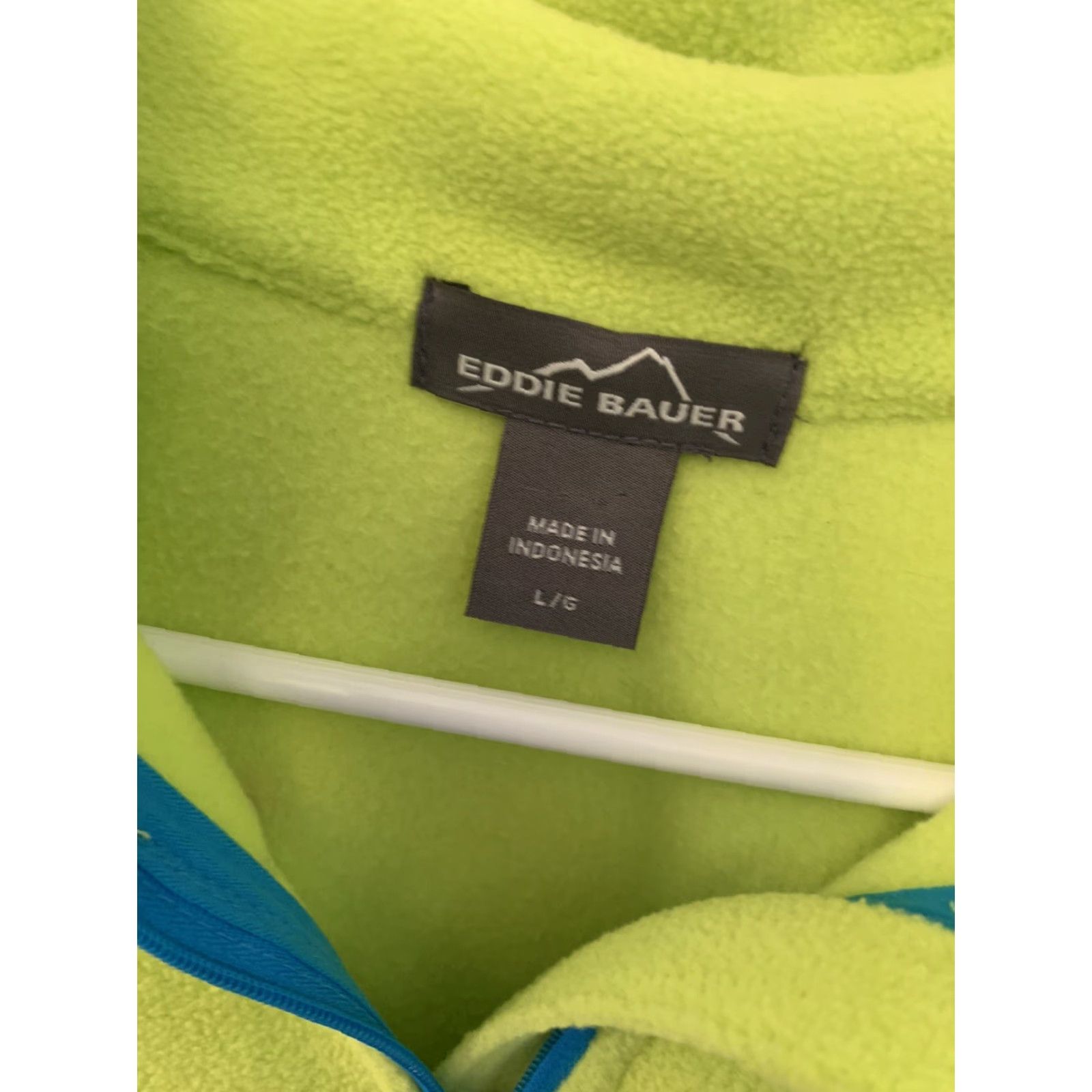 Eddie Bauer Eddie Bauer Men's Fleece Pullover 1/4 Zip Size Large HIGHLIGHTER YELLOW Size US L / EU 52-54 / 3 - 2 Thumbnail