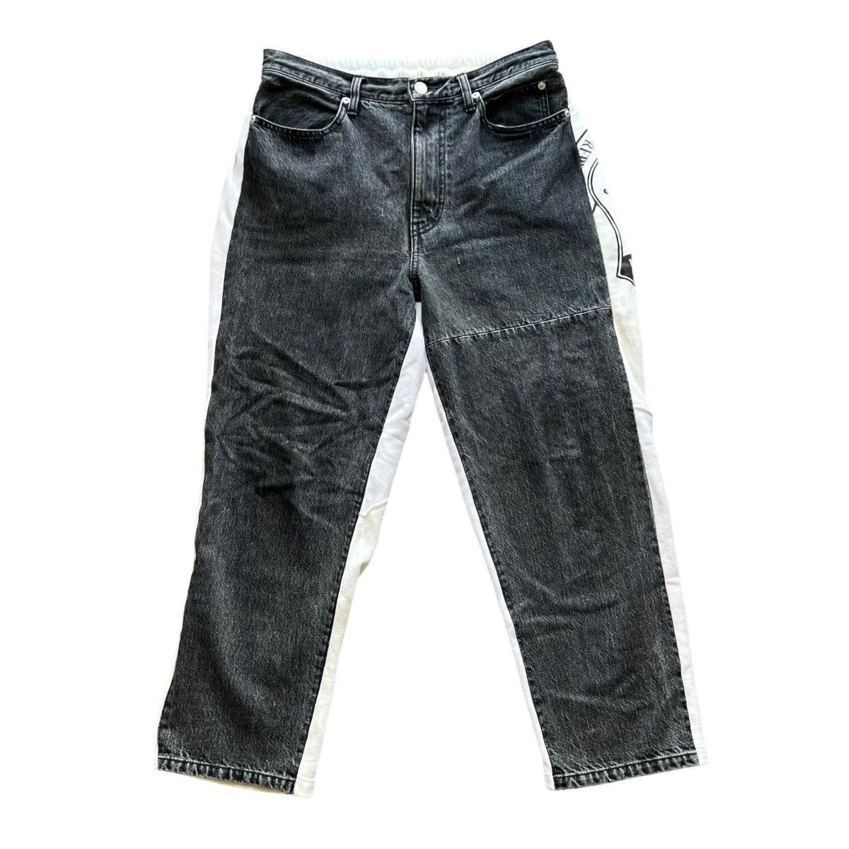 Jun Takahashi × Undercover UNDERCOVER 22SS Hybrid Sweat Denim Pants Size US 31 - 2 Thumbnail