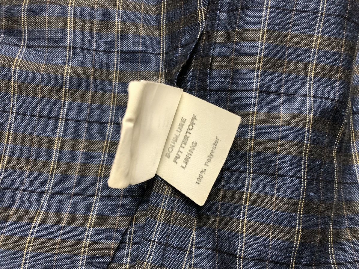 Vintage Lanvin vintage unlined checkered linen/cotton blazer Size 50R - 9 Thumbnail