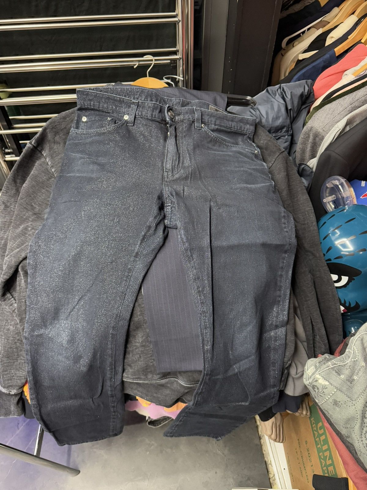 Versace Versace Collection Slim Fit Dark Wash Blue Denim 32 Size US 32 / EU 48 - 1 Thumbnail