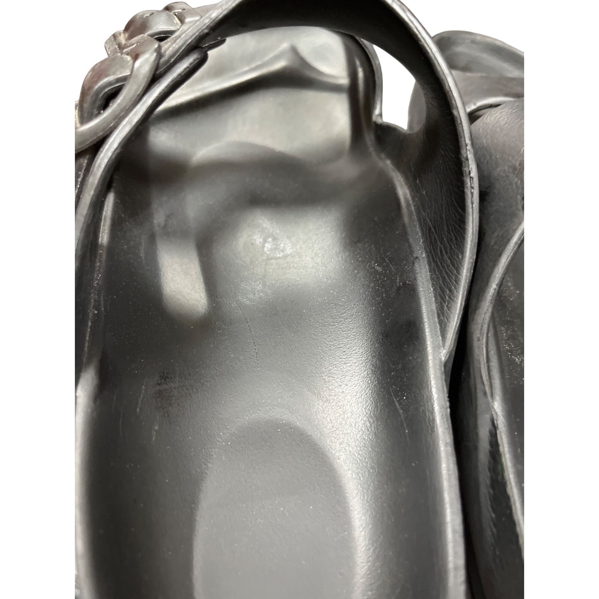 Birkenstock Birkenstock wms blac faux leather casual slip on sandals sz Size US 8.5 / IT 38.5 - 10 Thumbnail