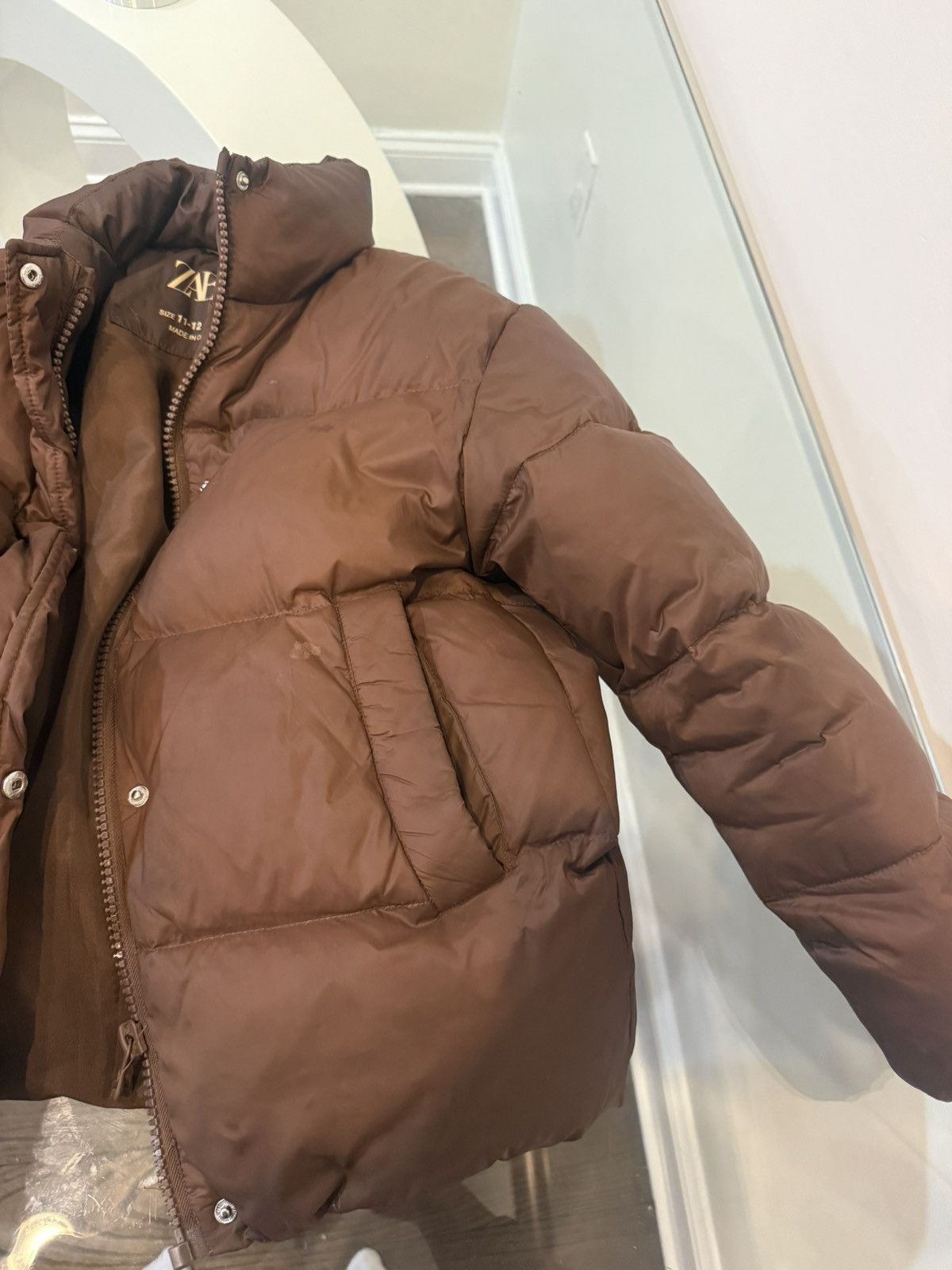 Zara Zara brown puffer Size XS / US 0-2 / IT 36-38 - 4 Thumbnail