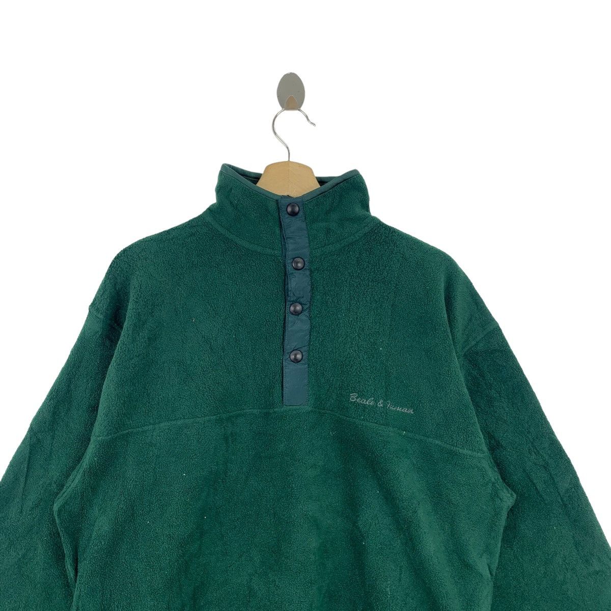 Vintage Vintage BEALE & INMAN Sports Fleece Half Button Sweatshirt Size US M / EU 48-50 / 2 - 4 Thumbnail
