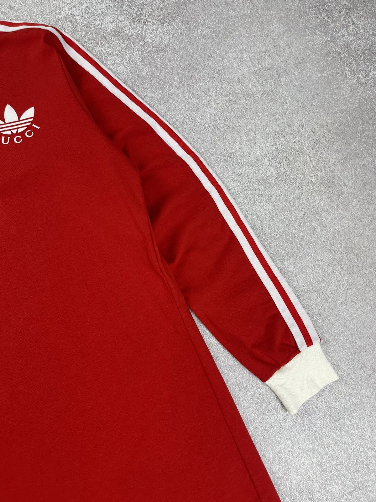Gucci Adidas x Gucci T-Shirt Dress Red Size S Size S / US 4 / IT 40 - 5 Thumbnail