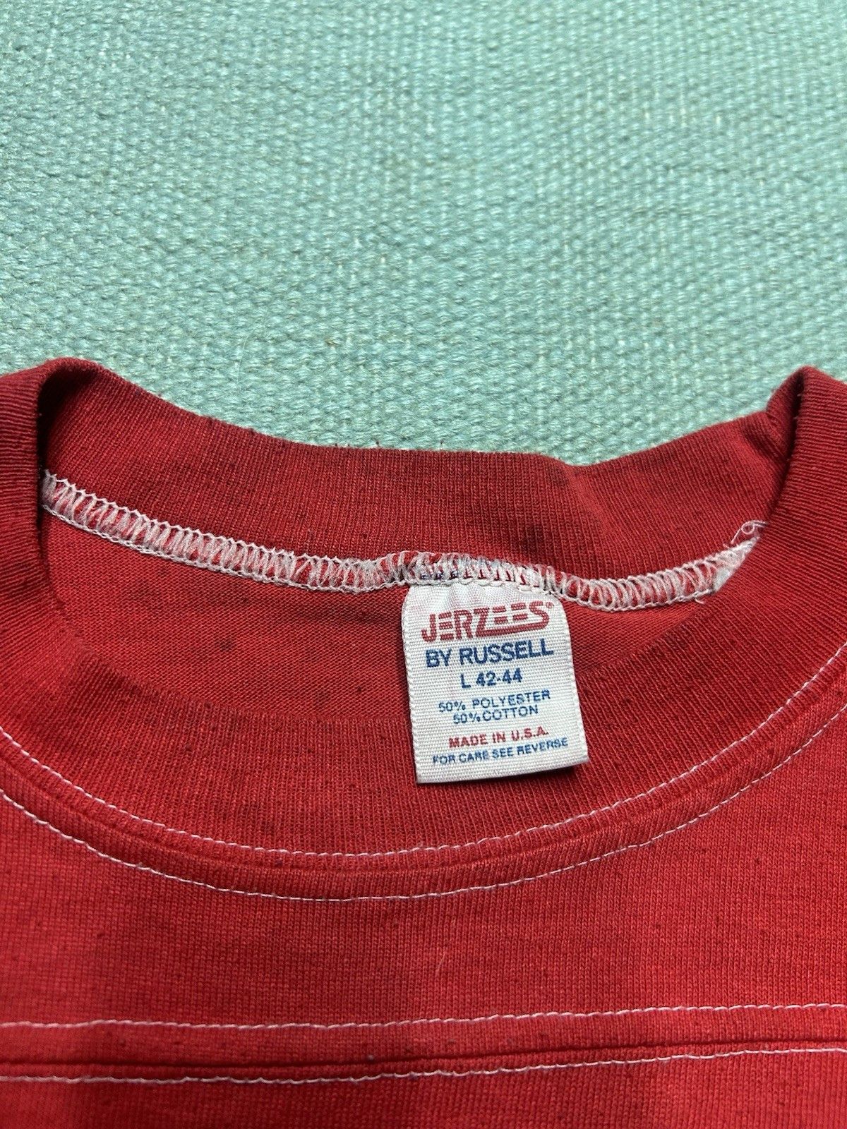 Vintage Vtg 80s t shirt Indiana university jersey Russell adul large Size US L / EU 52-54 / 3 - 5 Thumbnail