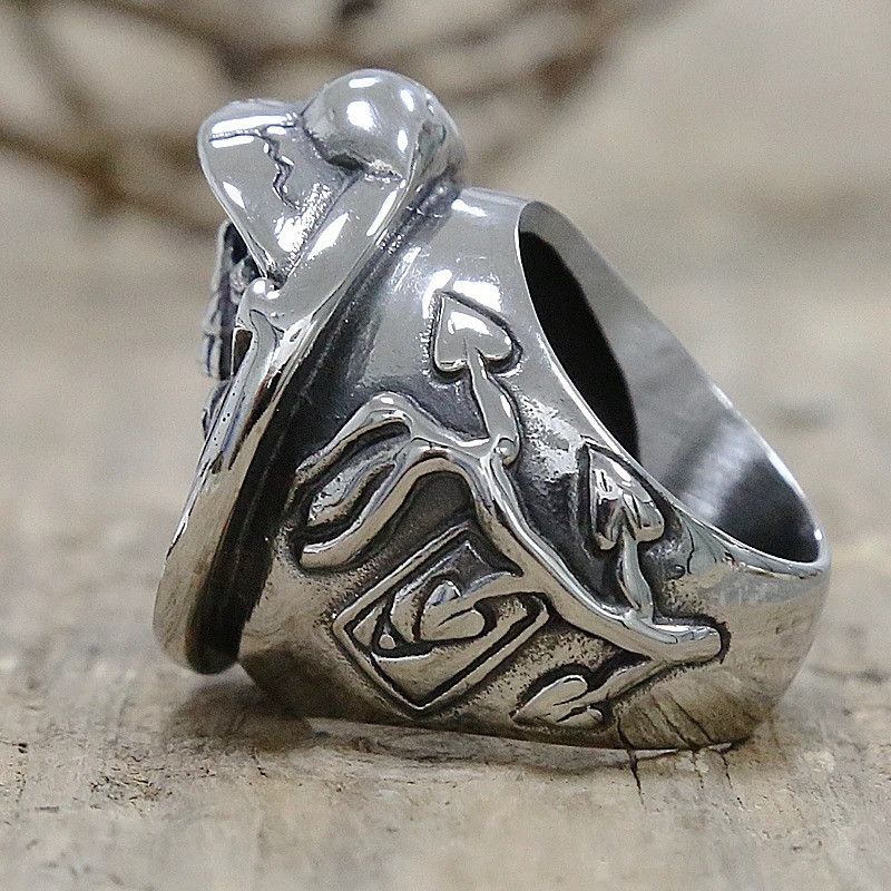 Vintage Vintage Cowboy Skull Ring Size ONE SIZE - 2 Thumbnail