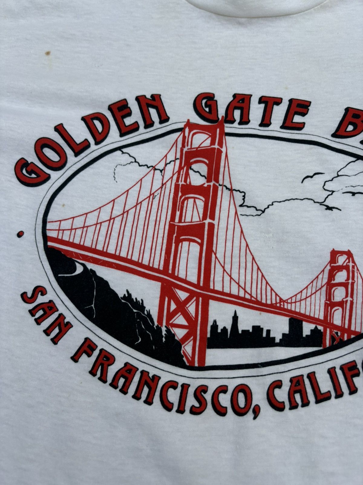 Japanese Brand × Vintage Vintage 1990 Golden Gate Bridge Graphic Tee Size US L / EU 52-54 / 3 - 7 Thumbnail