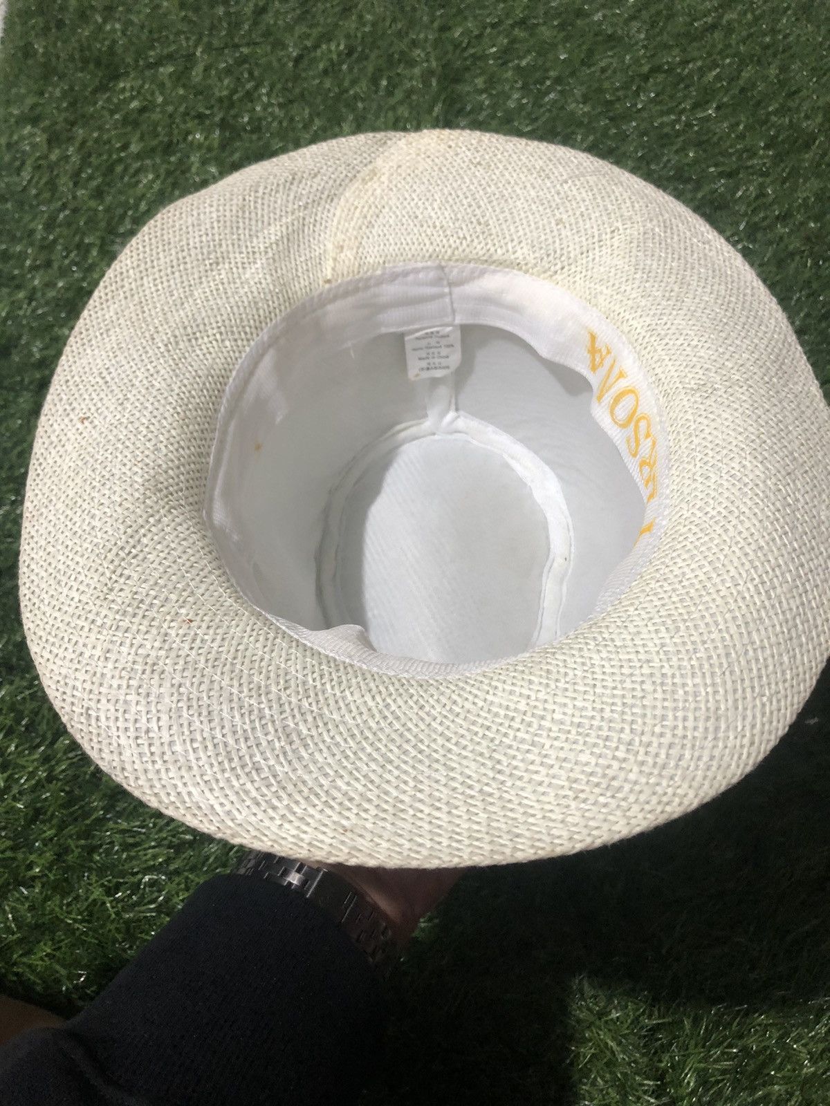 Vintage HAT x FEDORA IVORY WHITE x VTG Size 28 - 7 Thumbnail