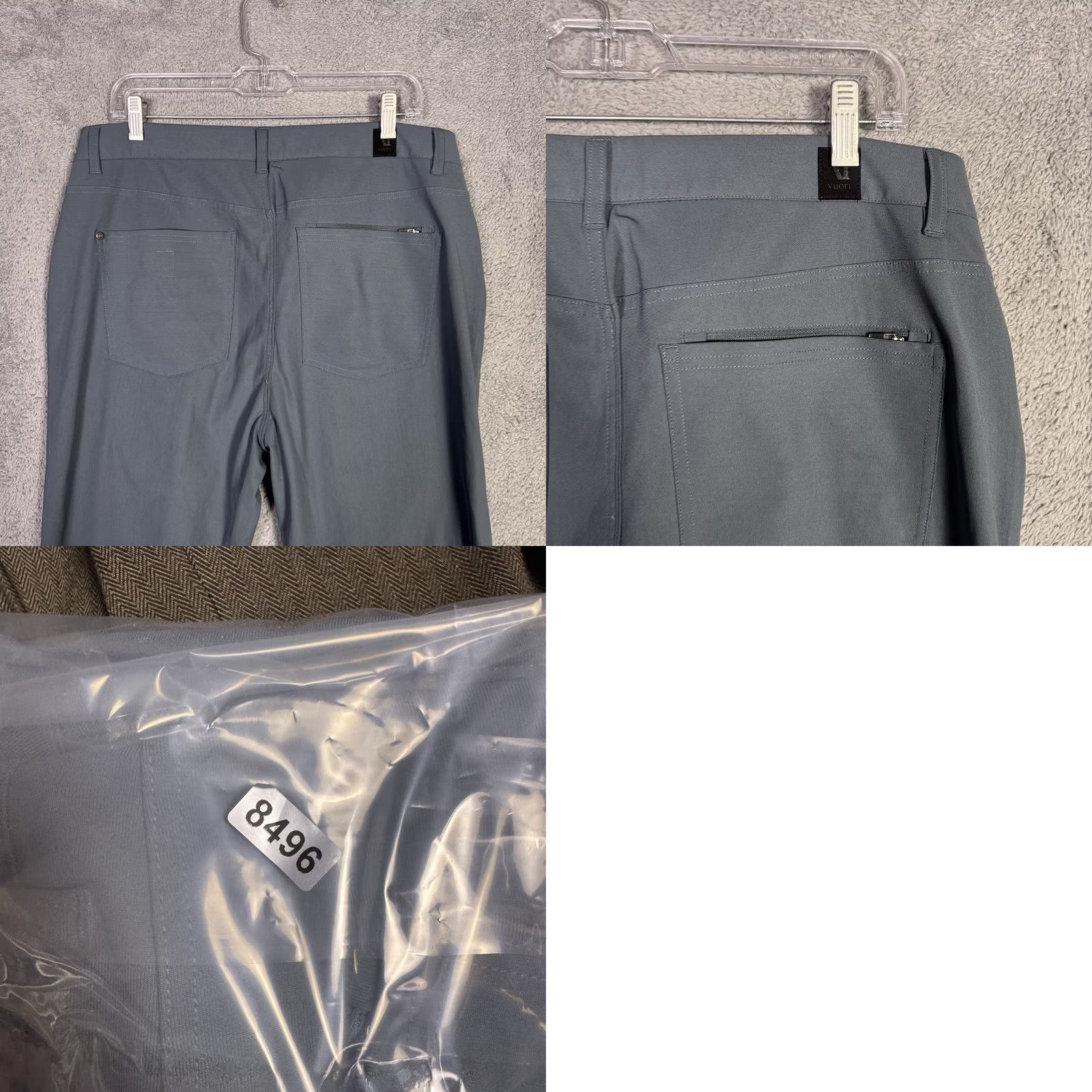 Vuori Vuori Meta Pants Mens 36x30 Slim Fit Stretch Performance V430 Casual Preppy Blue - Size US 36 / EU 52 - 9 Thumbnail