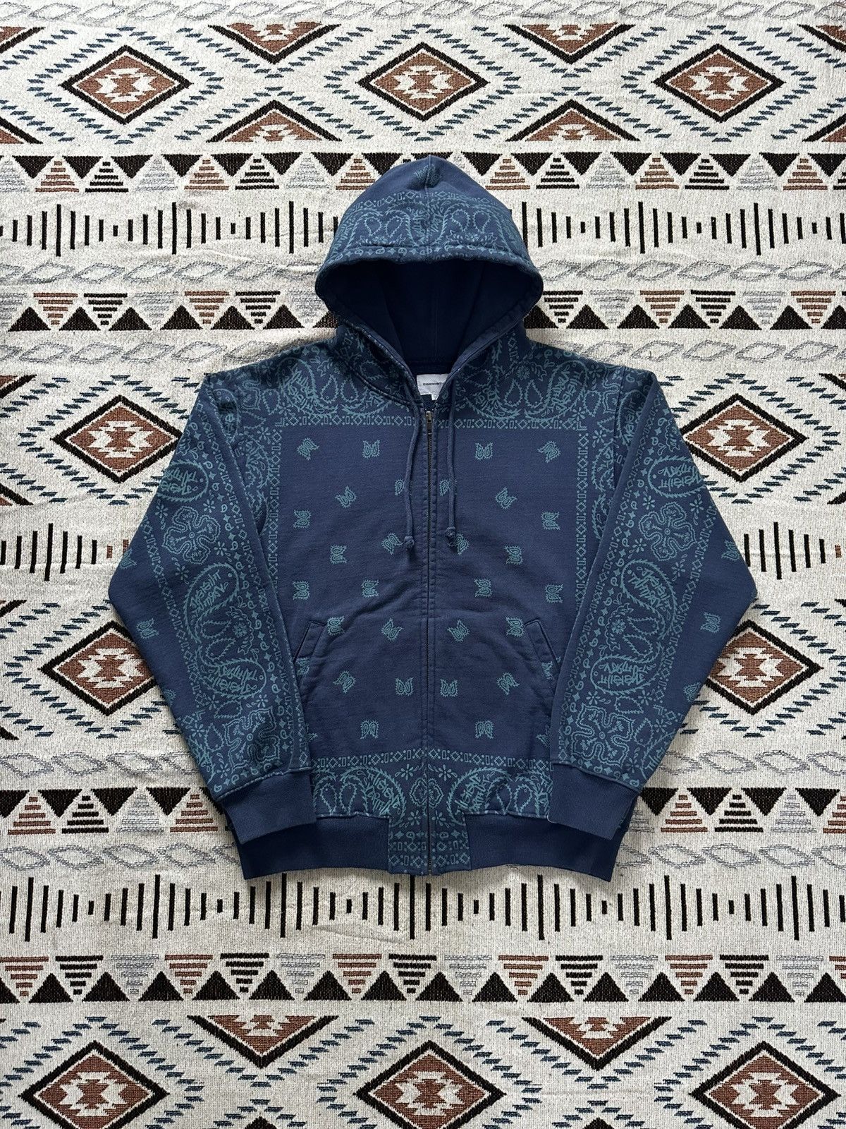 Thisisneverthat Bandana Zip Up Hoodie