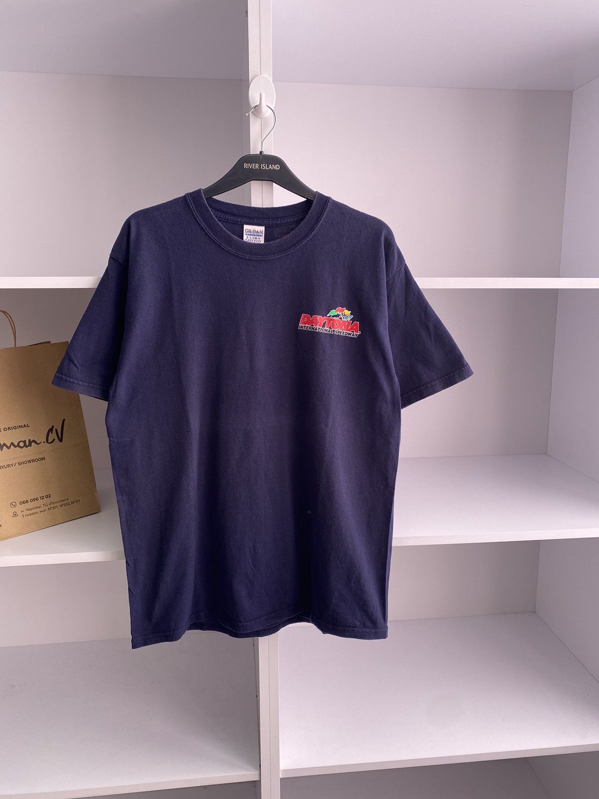 Daytona × Vintage Vintage Daytona Overprinted racing tee Size US L / EU 52-54 / 3 - 6 Thumbnail