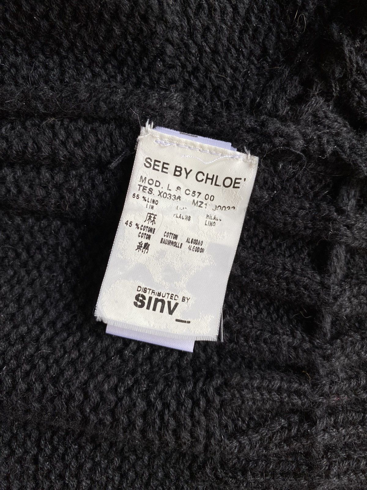 See by Chloe SEE BY CHLOÉ Black Knit Vest Size S / US 4 / IT 40 - 7 Thumbnail