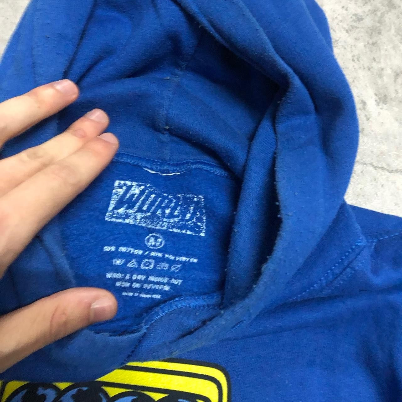 Other Blue boxy hoodie vintage hip hop rap Size US M / EU 48-50 / 2 - 4 Thumbnail