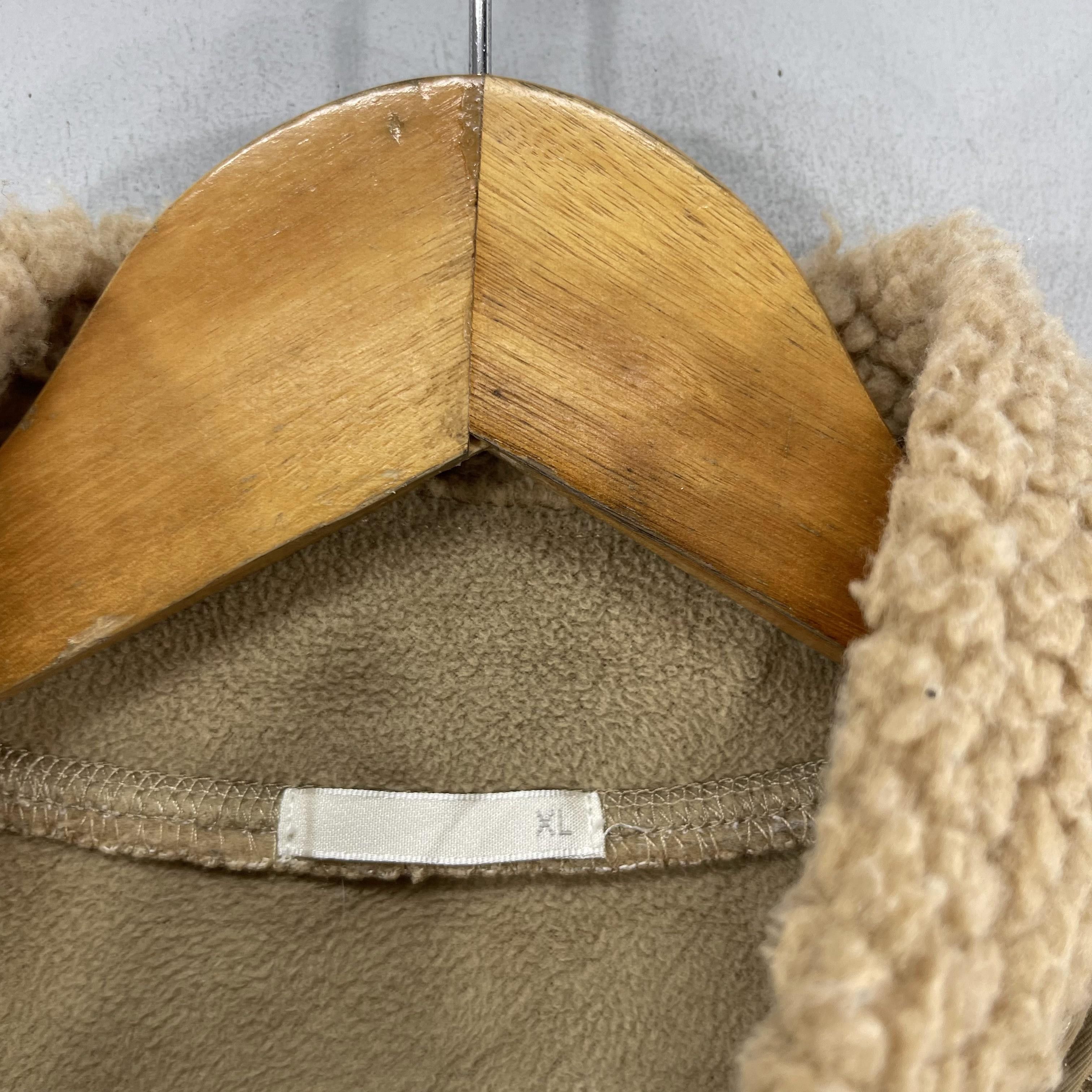 Japanese Brand Vintage GU Deep Pile Sherpa Fleece Zipper Jacket Size US L / EU 52-54 / 3 - 5 Thumbnail