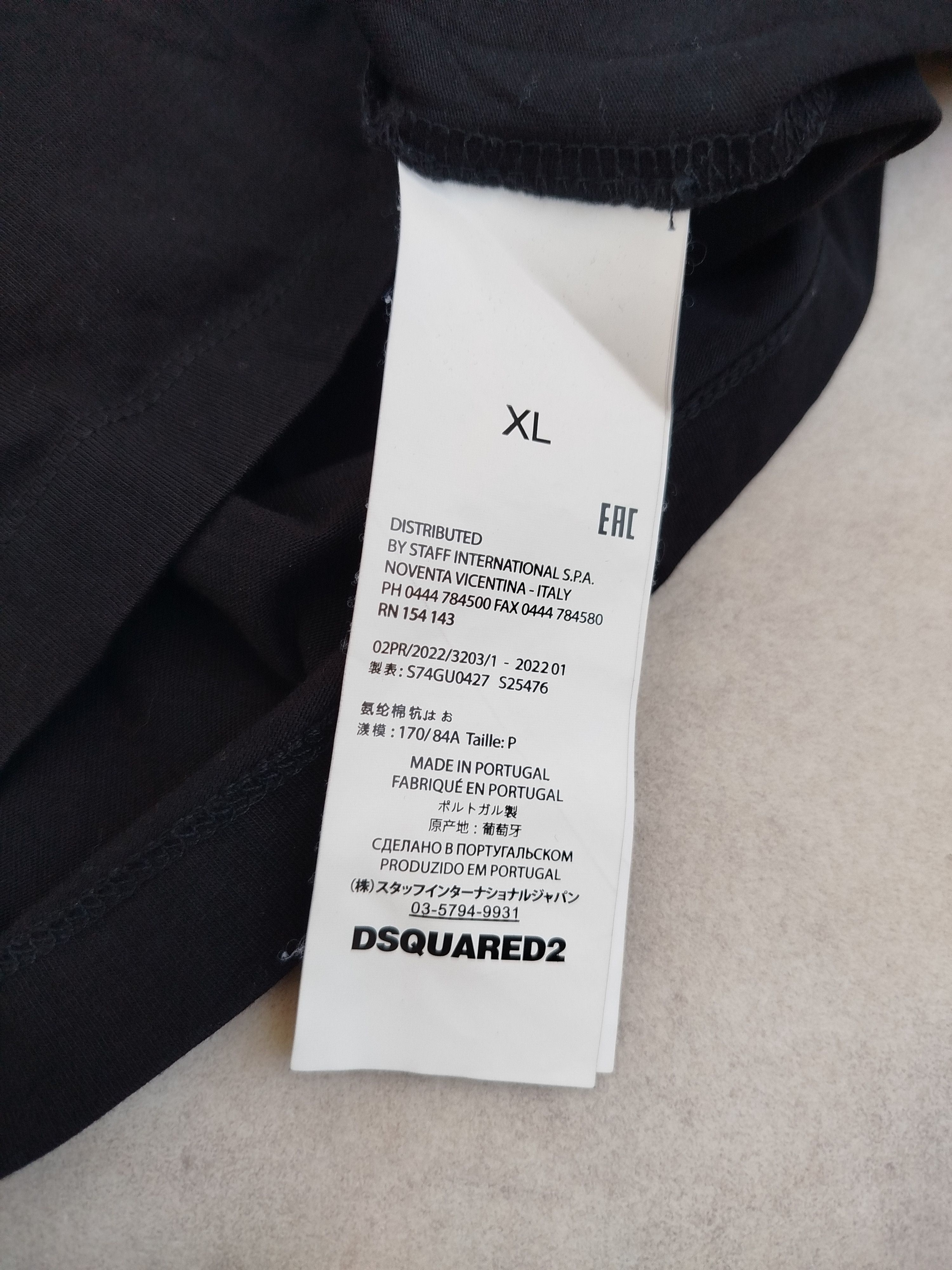 Dsquared2 DSQUARED2 black t-shirt size XL Size US XL / EU 56 / 4 - 4 Thumbnail