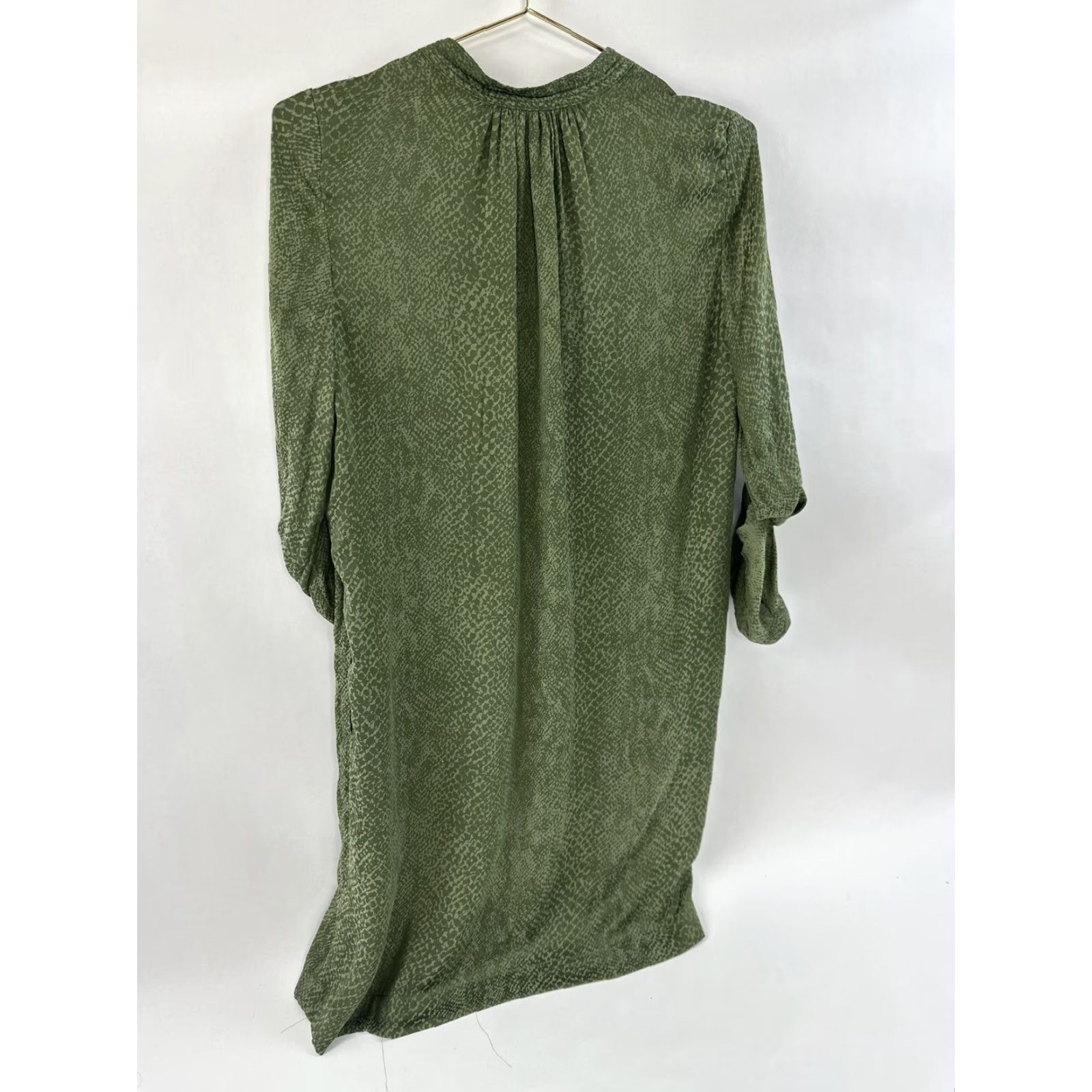 Banana Republic Banana Republic Dress Women’s 2 Green Python Print Modest Sheath Knee Length Womens Size XS / US 0-2 / IT 36-38 - 2 Thumbnail