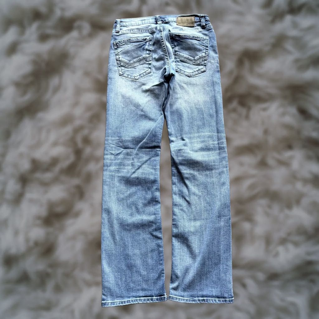 BKE BKE Jake Jeans 31x34 Blue Medium Wash Relaxed Bootcut Denim Mens Size US 31 - 1 Thumbnail