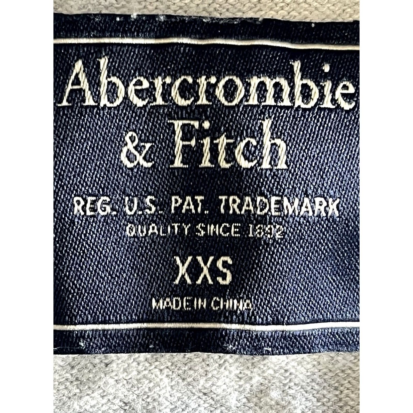 Abercrombie & Fitch Abercrombie & Fitch Women’s Cardigan Sweater Gray XXS Long Sleeve Button Closure Open Knit Lightweight Pockets Logo Regular Size XXS / US 00 / IT 34 - 6 Thumbnail