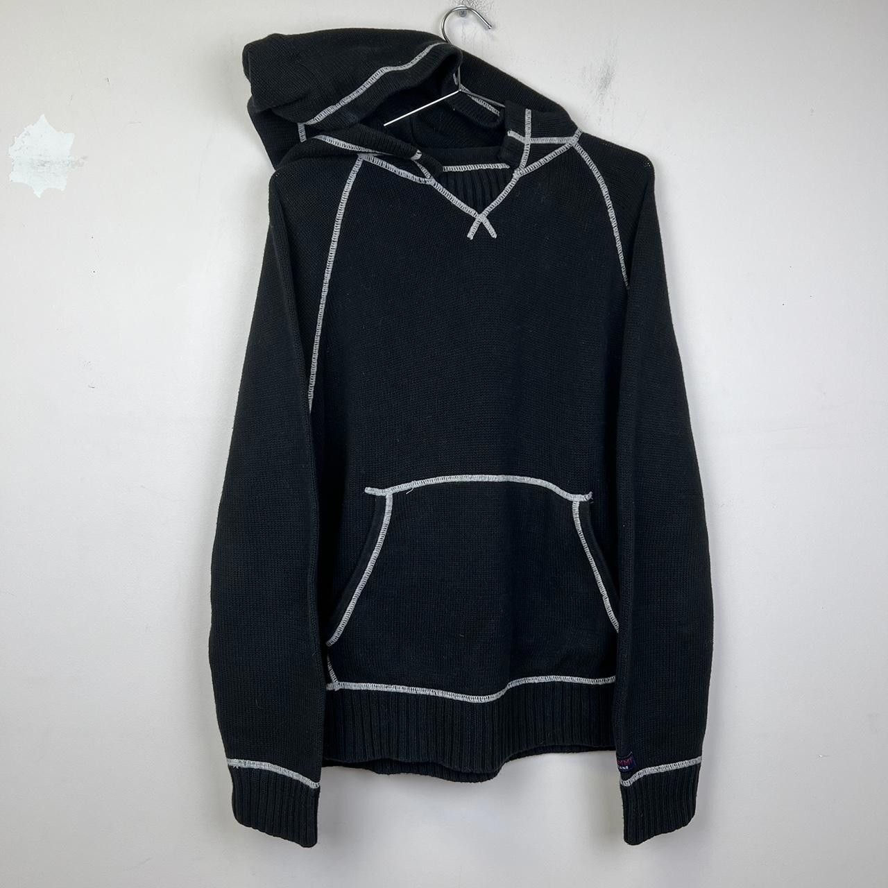 Designer Tommy Jeans Black Hoodie with White Trim y2k 00s Size US L / EU 52-54 / 3 - 1 Thumbnail