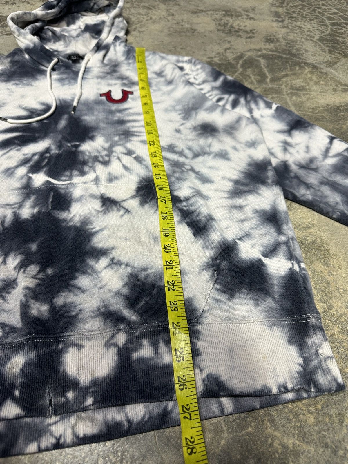 True Religion Vintage Y2K True Religion Big Logo Tie Dye Hoodie Size US XL / EU 56 / 4 - 20 Thumbnail