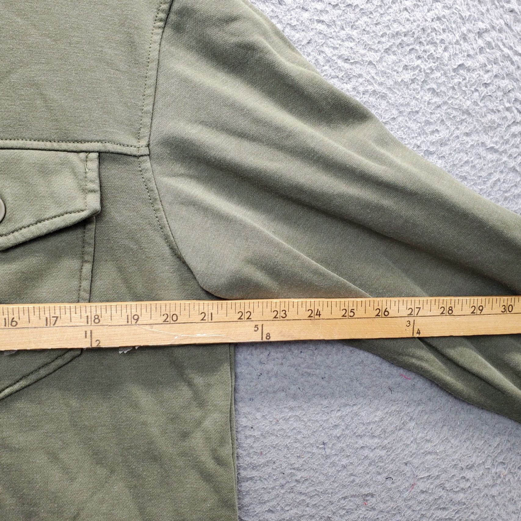 AVEC LES FILLES Avec Les Filles Shirt Jacket Womens Size L Green Fleece Collared Button Front Jacket Size L / US 10 / IT 46 - 5 Thumbnail