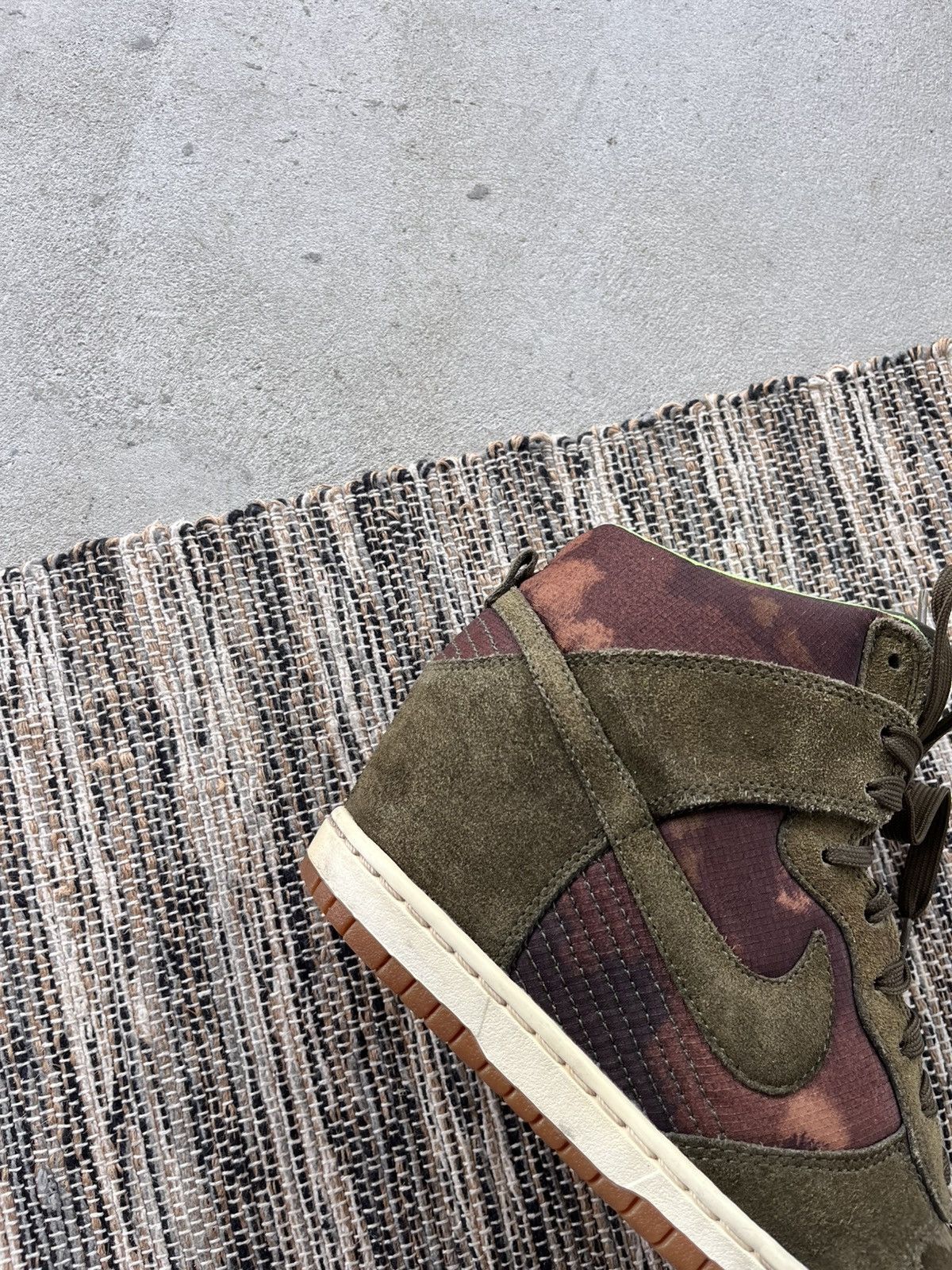 Nike Vintage Nike Dunk Sky Hi Camo Wedge Sneakers Y2K Rare Size US 5.5 / IT 35.5 - 4 Thumbnail