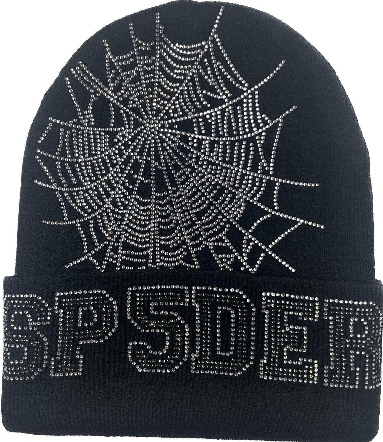 Sp5der Sp5der Rhinestone Beanie Size ONE SIZE - 1 Thumbnail