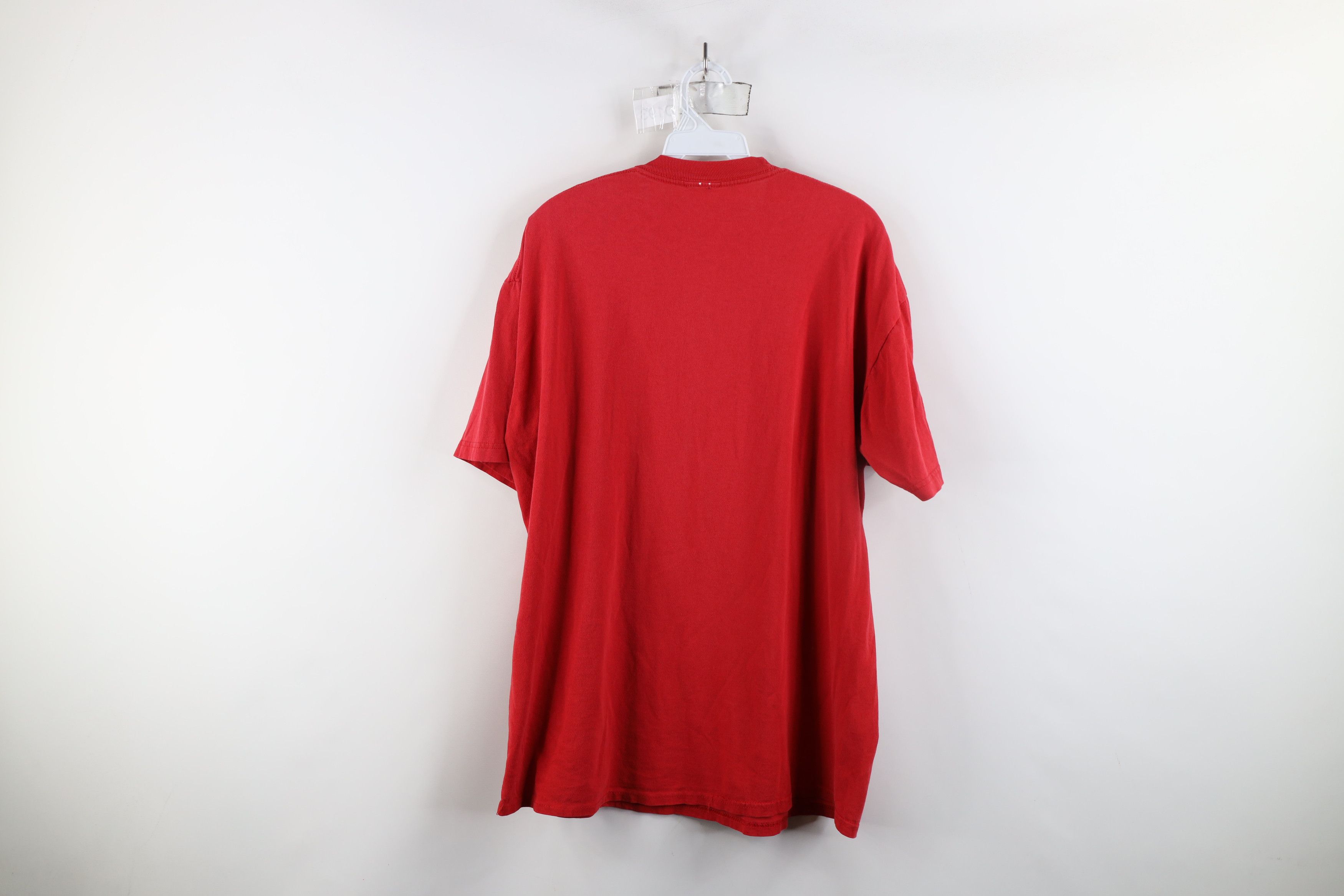 Vintage Vintage 90s Y2K Streetwear Smokey Joes BBQ Pig T-Shirt Red Size US L / EU 52-54 / 3 - 12 Thumbnail