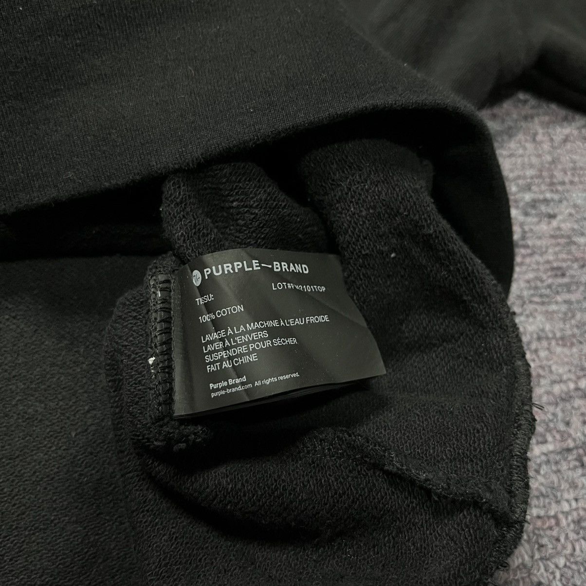 Purple Brand Hoodie PURPLE BRAND black hevy cotton ◼️ Size US M / EU 48-50 / 2 - 4 Thumbnail