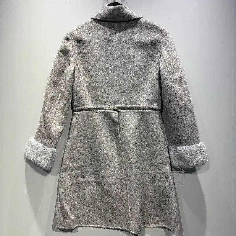 Fendi Fendi Gray Wool Women's Coat . Size M / US 6-8 / IT 42-44 - 2 Thumbnail