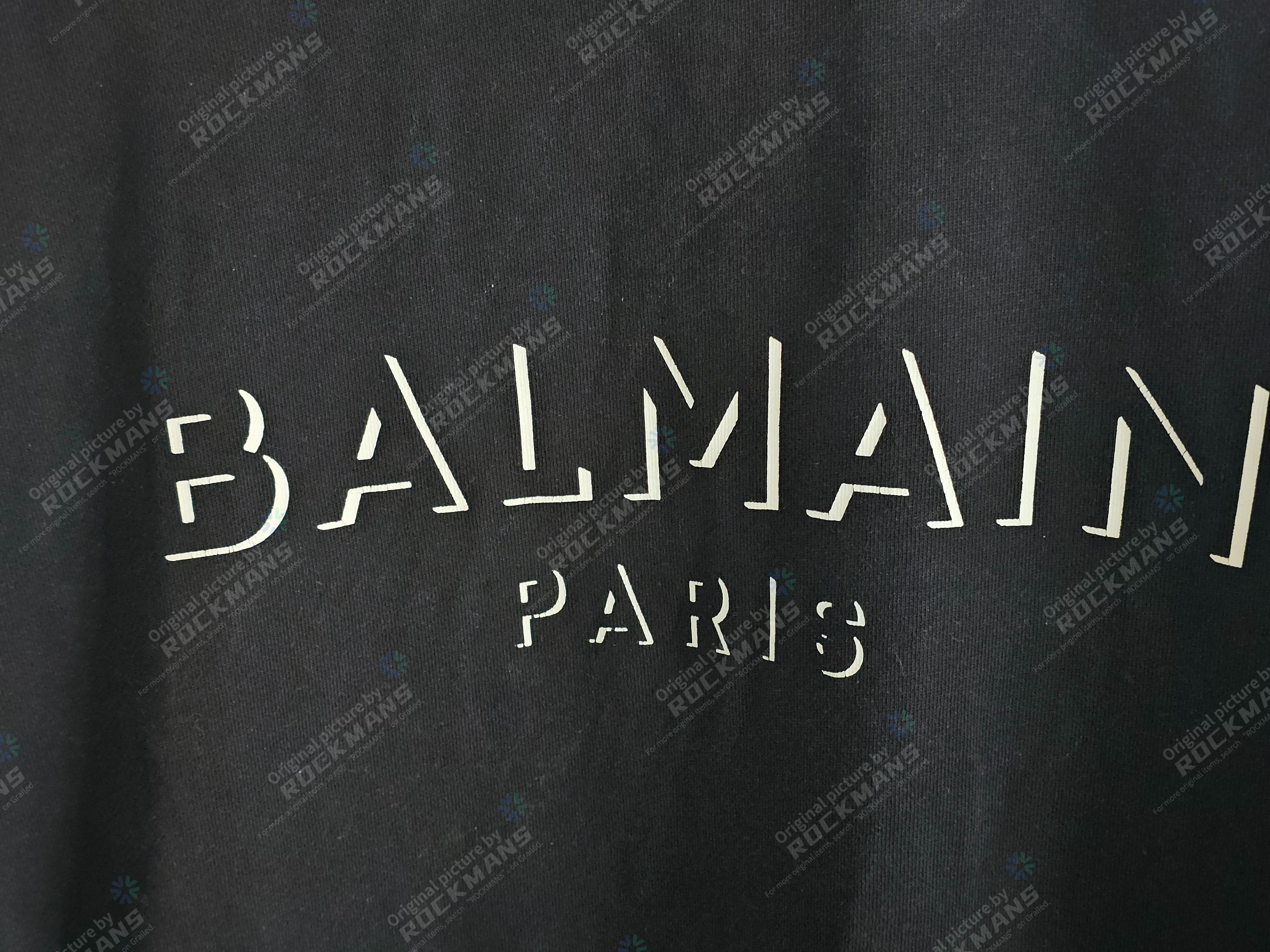Balmain BALMAIN Printed Logo sweatshirt Men Size L Size US M / EU 48-50 / 2 - 2 Thumbnail