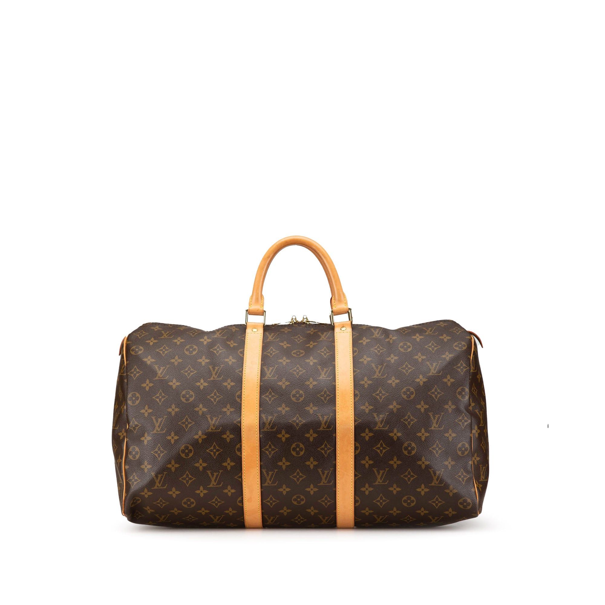 Louis Vuitton Monogram Keepall 50 Brown