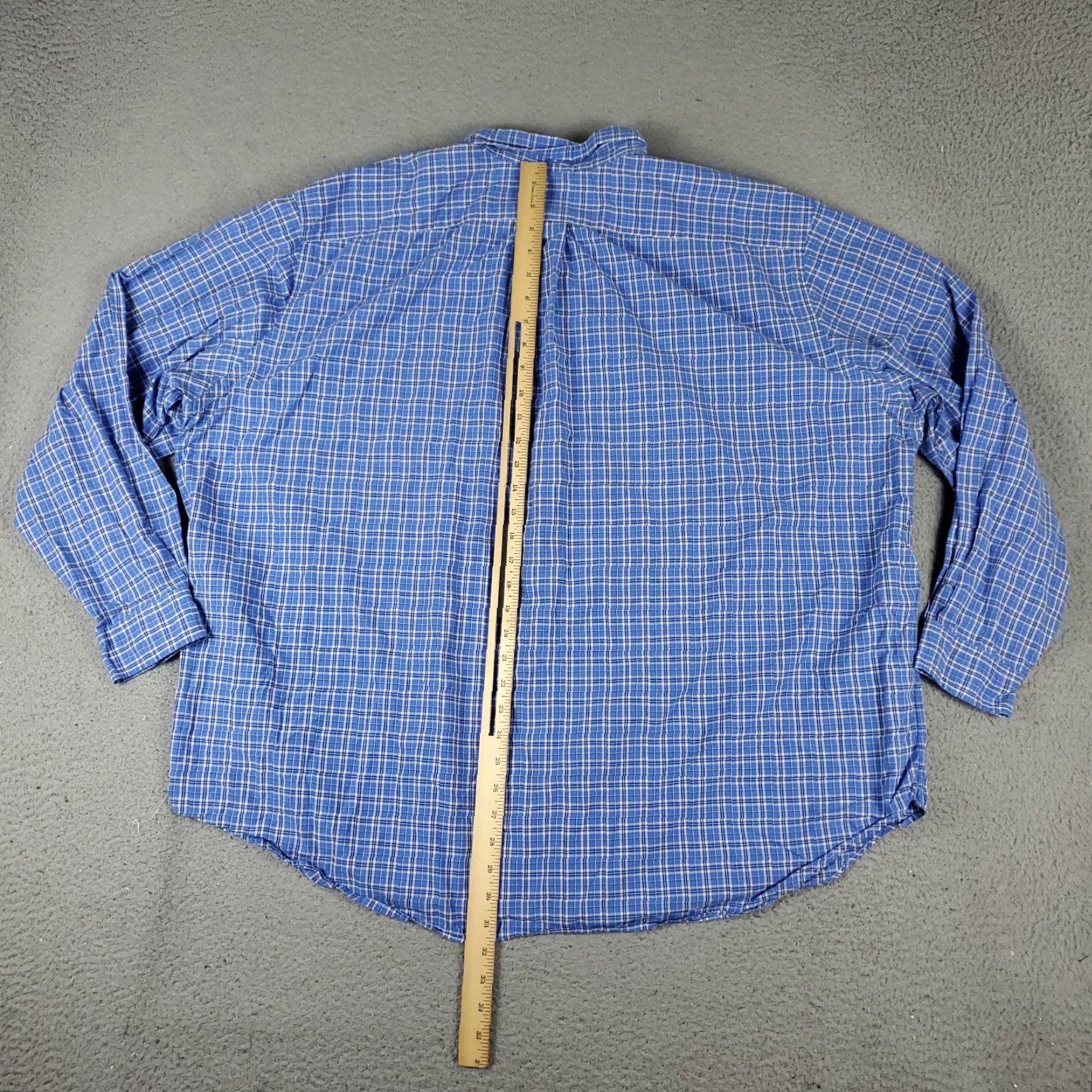 Ralph Lauren Ralph Lauren Shirt Mens 3XB Blue Plaid Classic Fit Pony Button Up Long Sleeve Shirt Button-Up Big & Tall Blue Plaid Ralph Lauren Mens 3XB Blue Size US XXL / EU 58 / 5 - 5 Thumbnail