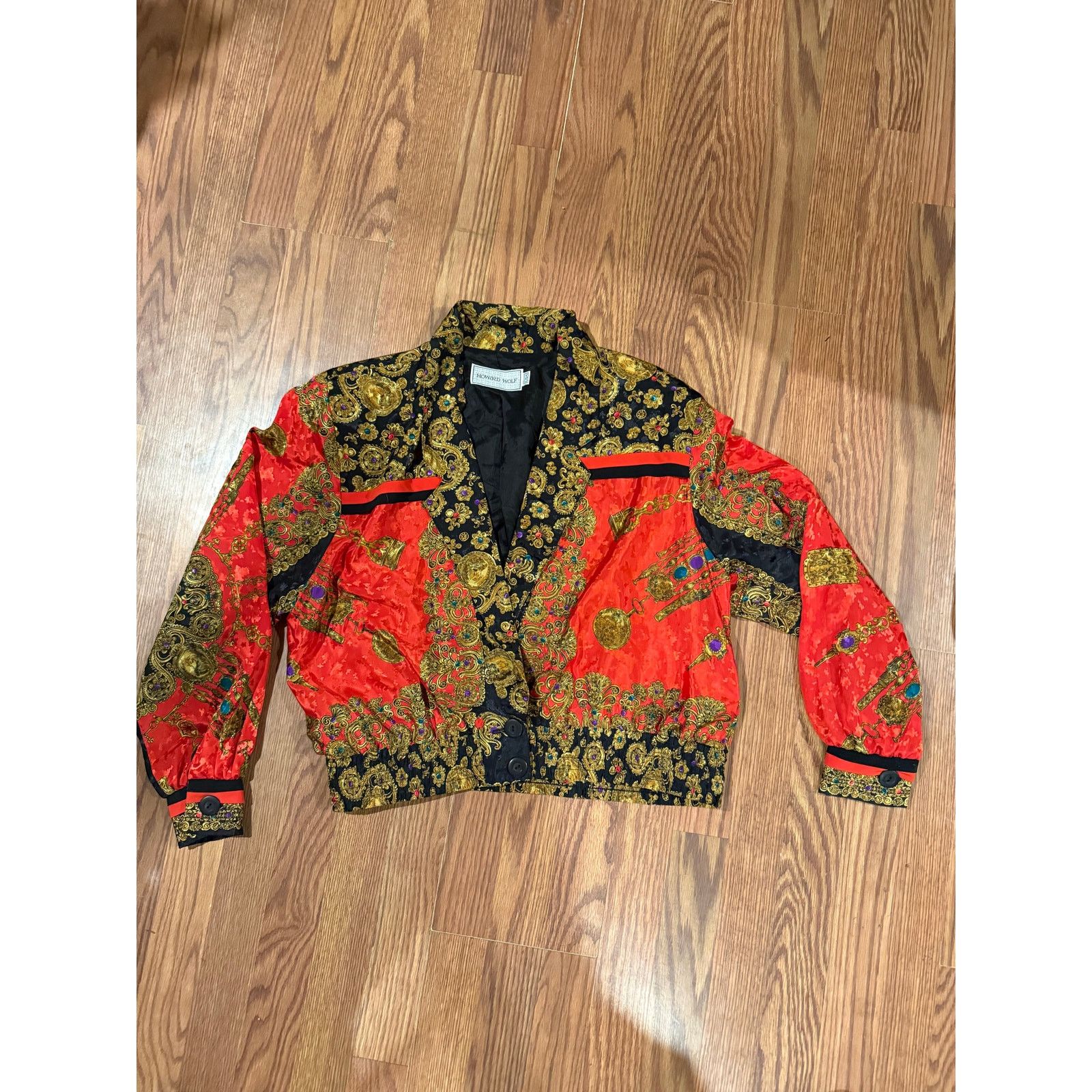 Other 70s/80s Silk Howard Wolf Blazer Size XL / US 12-14 / IT 48-50 - 1 Thumbnail