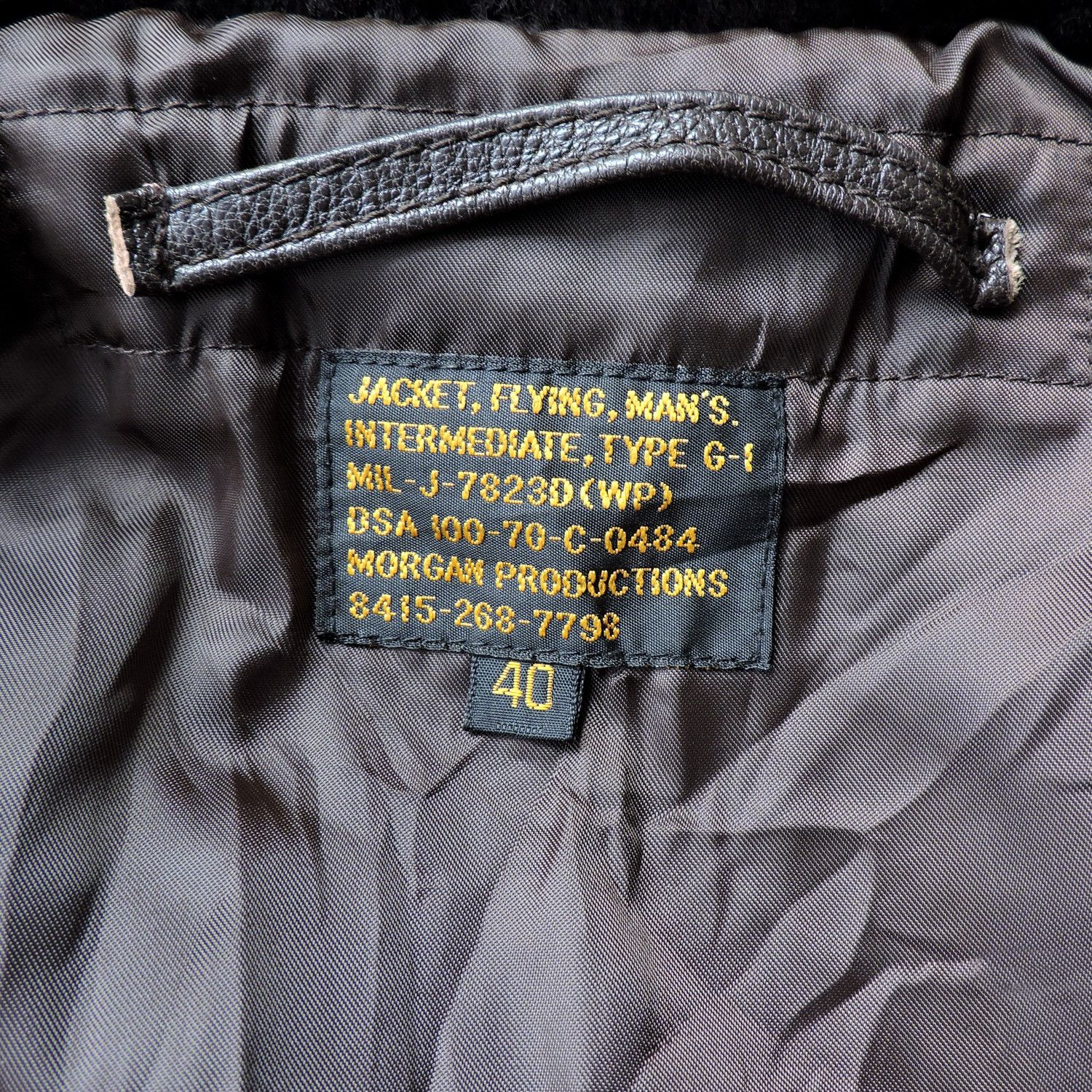 Other G-1 Flight Leather Jacket By Morgan Productions Size US M / EU 48-50 / 2 - 3 Thumbnail
