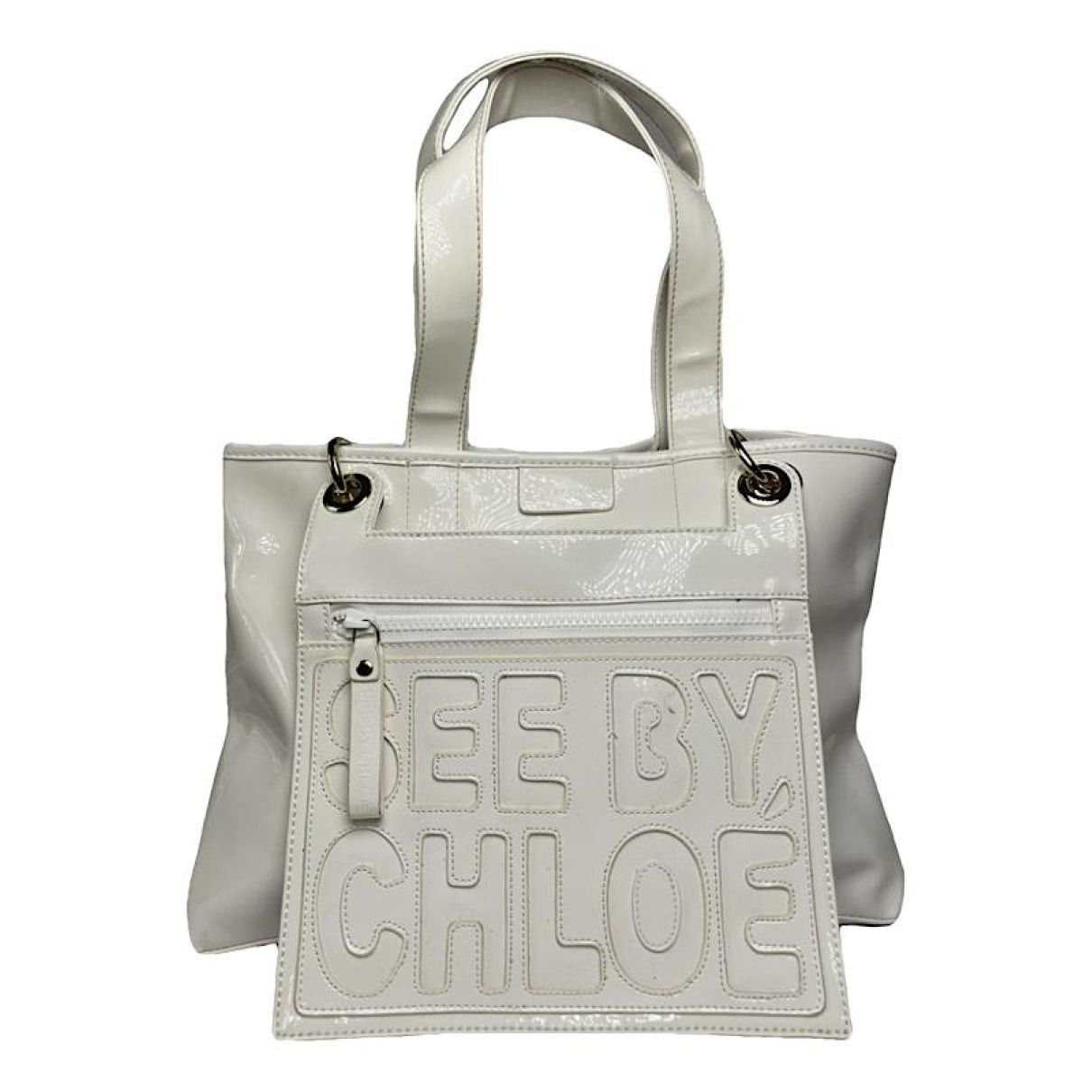 See by Chloe See by Chloé White Patent Leather Handbag Size ONE SIZE - 1 Thumbnail