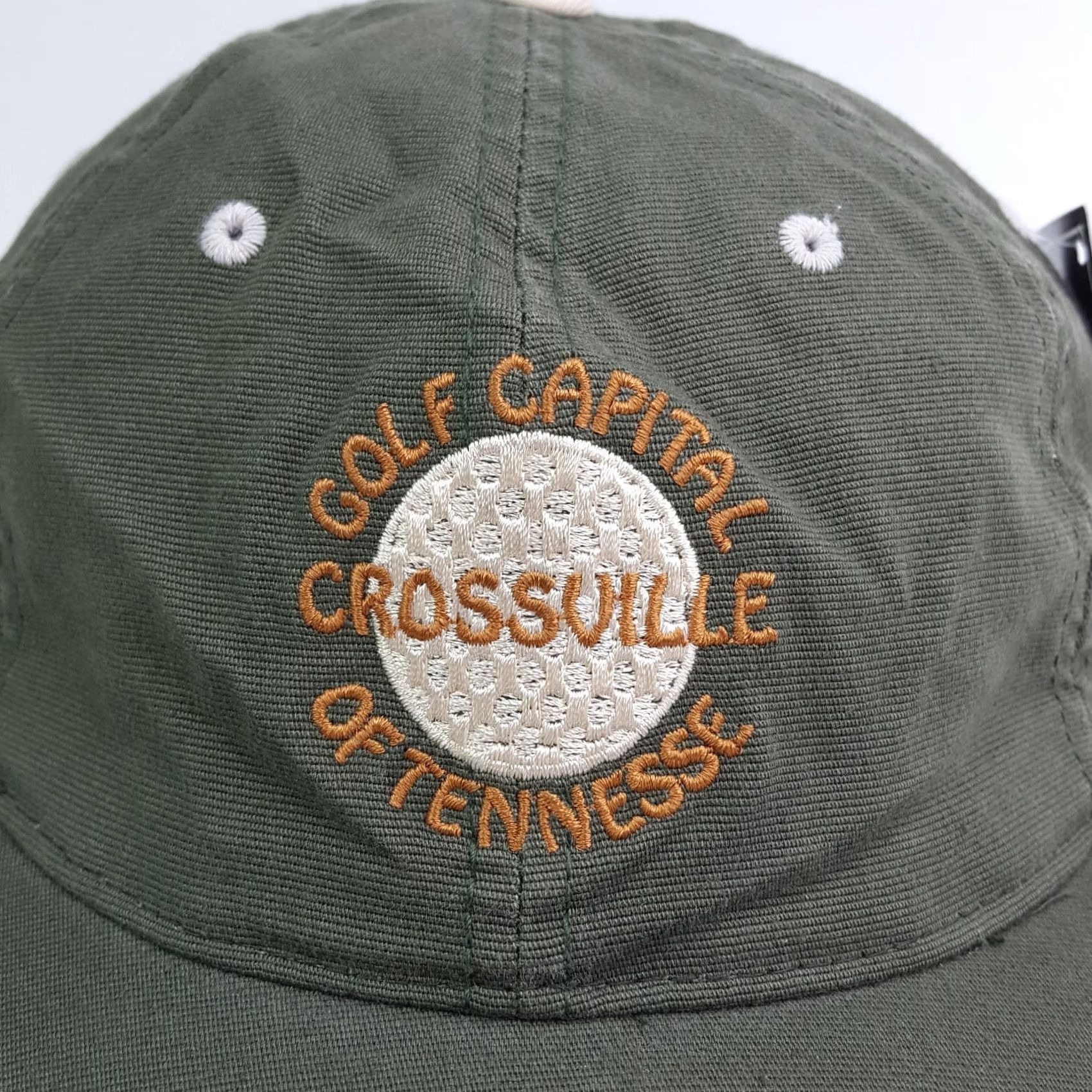 Etro VINTAGE Town Talk Crossville Golf Green PGA Stretch Outdoor Sports Hat Baseball Cap Retro Y2K Size ONE SIZE - 3 Thumbnail