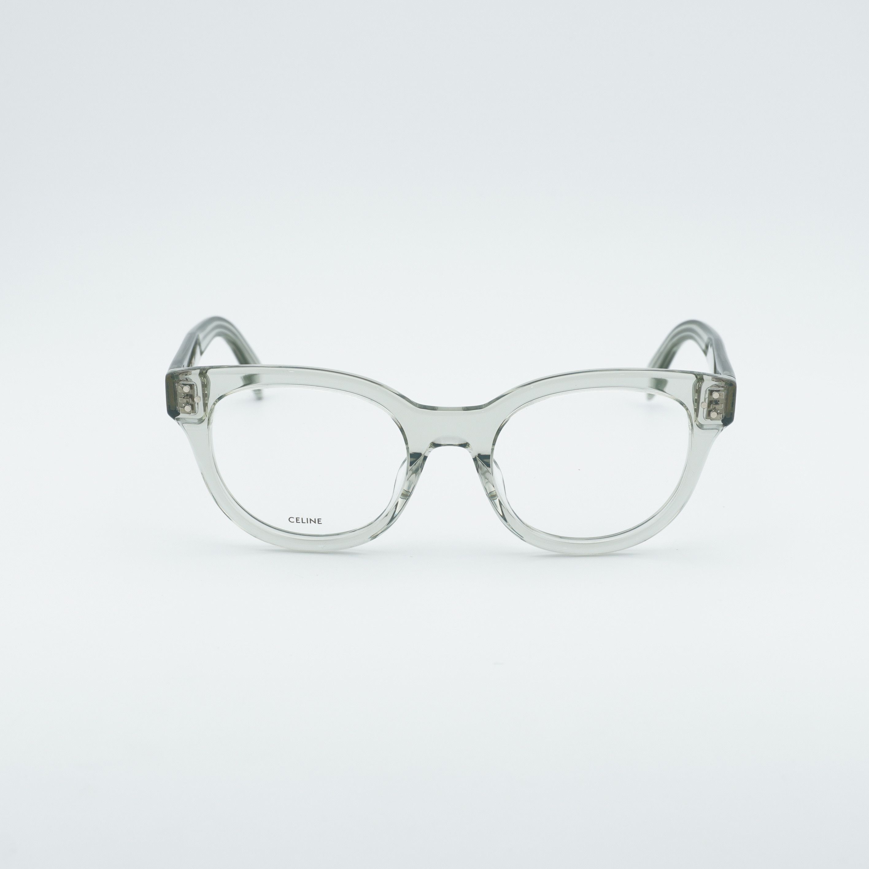 Celine Celine CL50109I 093 Eyeglasses Teal 51mm Square Frame Size ONE SIZE - 6 Thumbnail