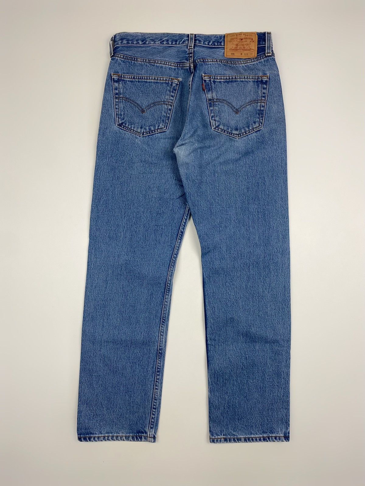 Levi's 1990’s Vintage Levi’s 501 Blue Denim Pants 32X30 Size US 32 / EU 48 - 6 Thumbnail