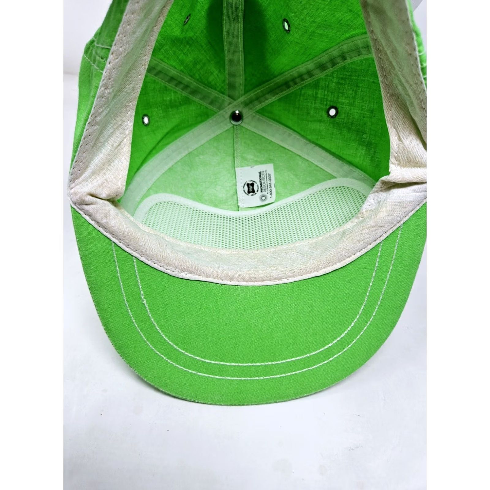 Vintage VINTAGE Miller Genuine Draft 80s Neon Green Adjustable Hat Baseball Cap Mens One Size Green 80s Beer Size ONE SIZE - 6 Thumbnail