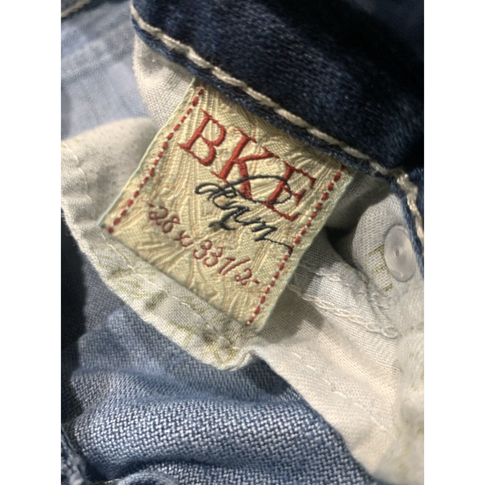 Vintage Buckle BKE Womens Jeans Flared 28x34 Blue Low Rise Stretch Denim Fall Winter Spring Size 28" / US 6 / IT 42 - 7 Thumbnail