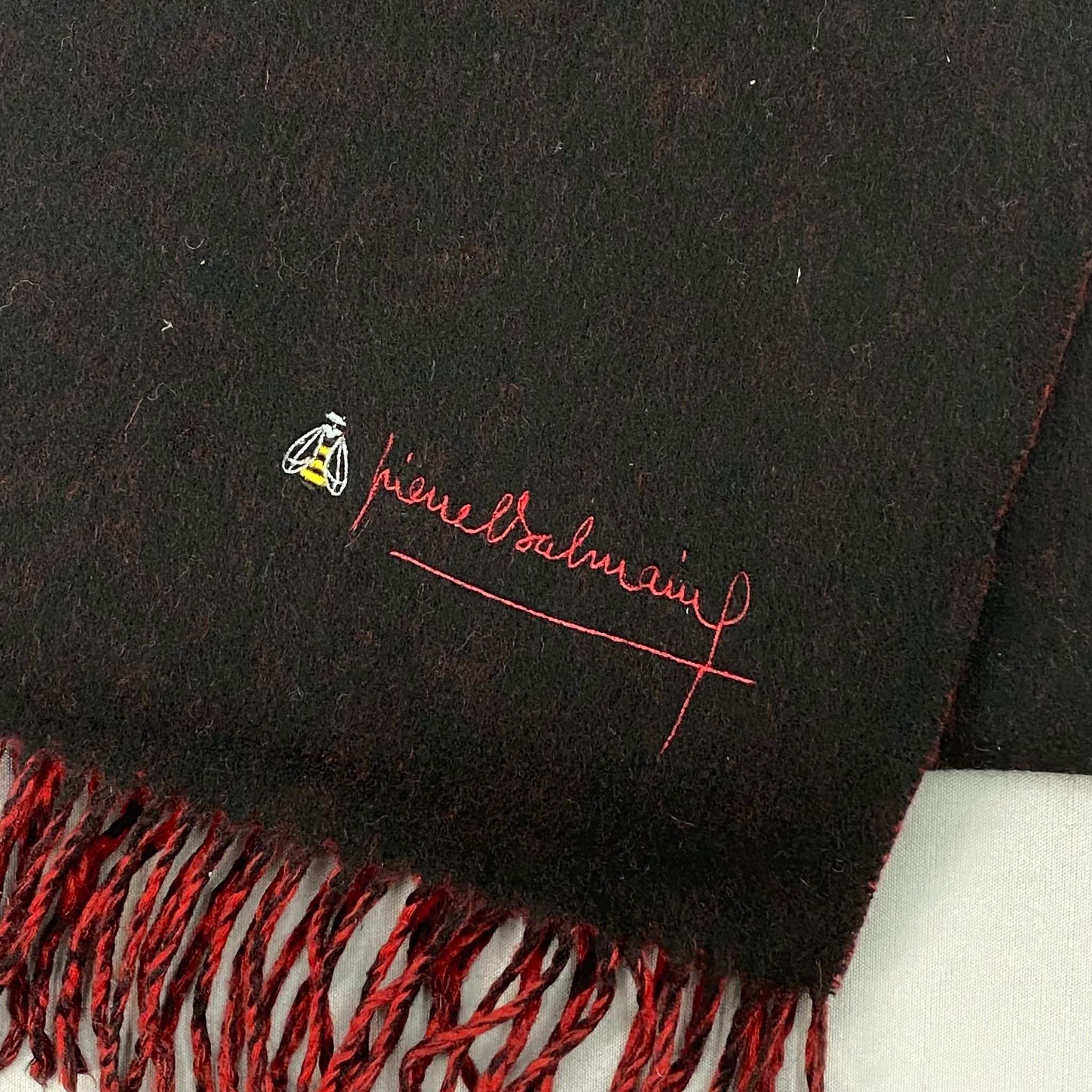 Japanese Brand Vintage Pierre Balmain Scarf Muffler Wool Winter Scarves Size ONE SIZE - 4 Thumbnail