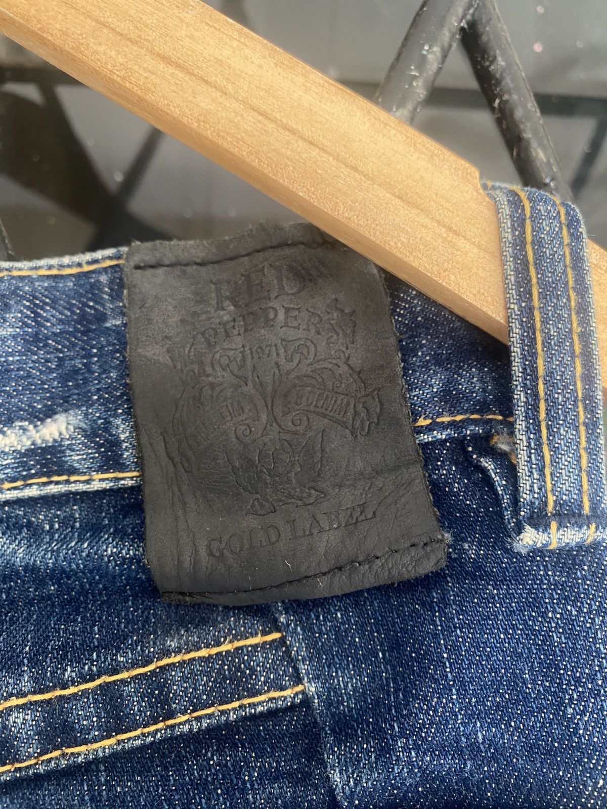 Japanese Brand Red Pepper 'Mr G' Gold Label Indigo Jeans Size US 33 - 6 Thumbnail