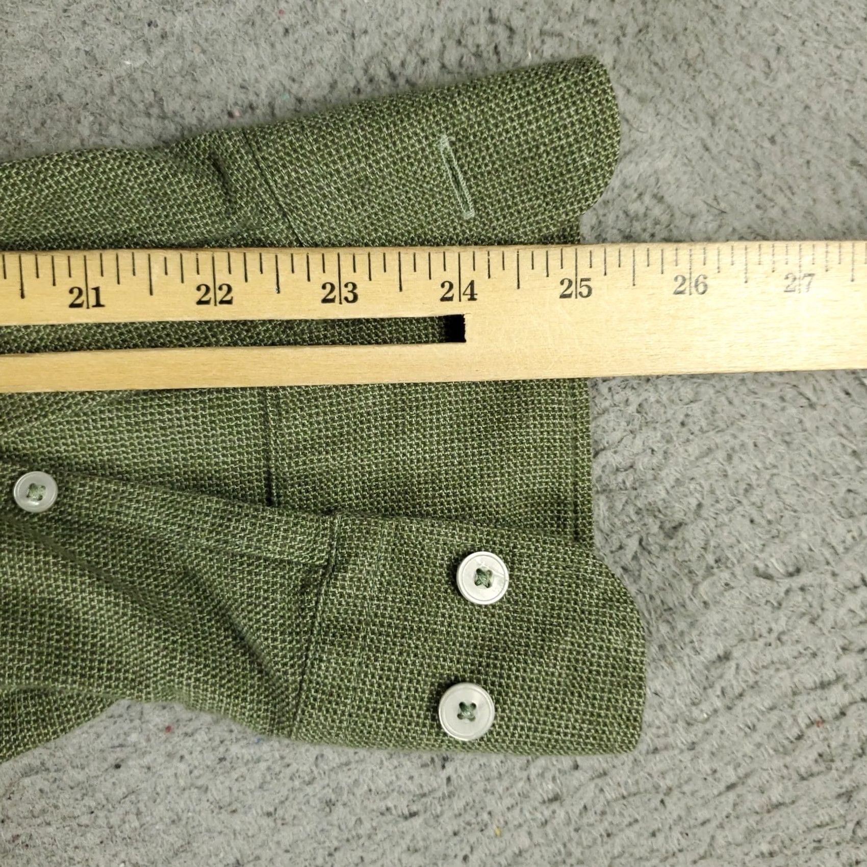UNTUCKit UNTUCKit Shirt Mens L Green Knit Button Up Long Sleeve Shirt Size US L / EU 52-54 / 3 - 6 Thumbnail