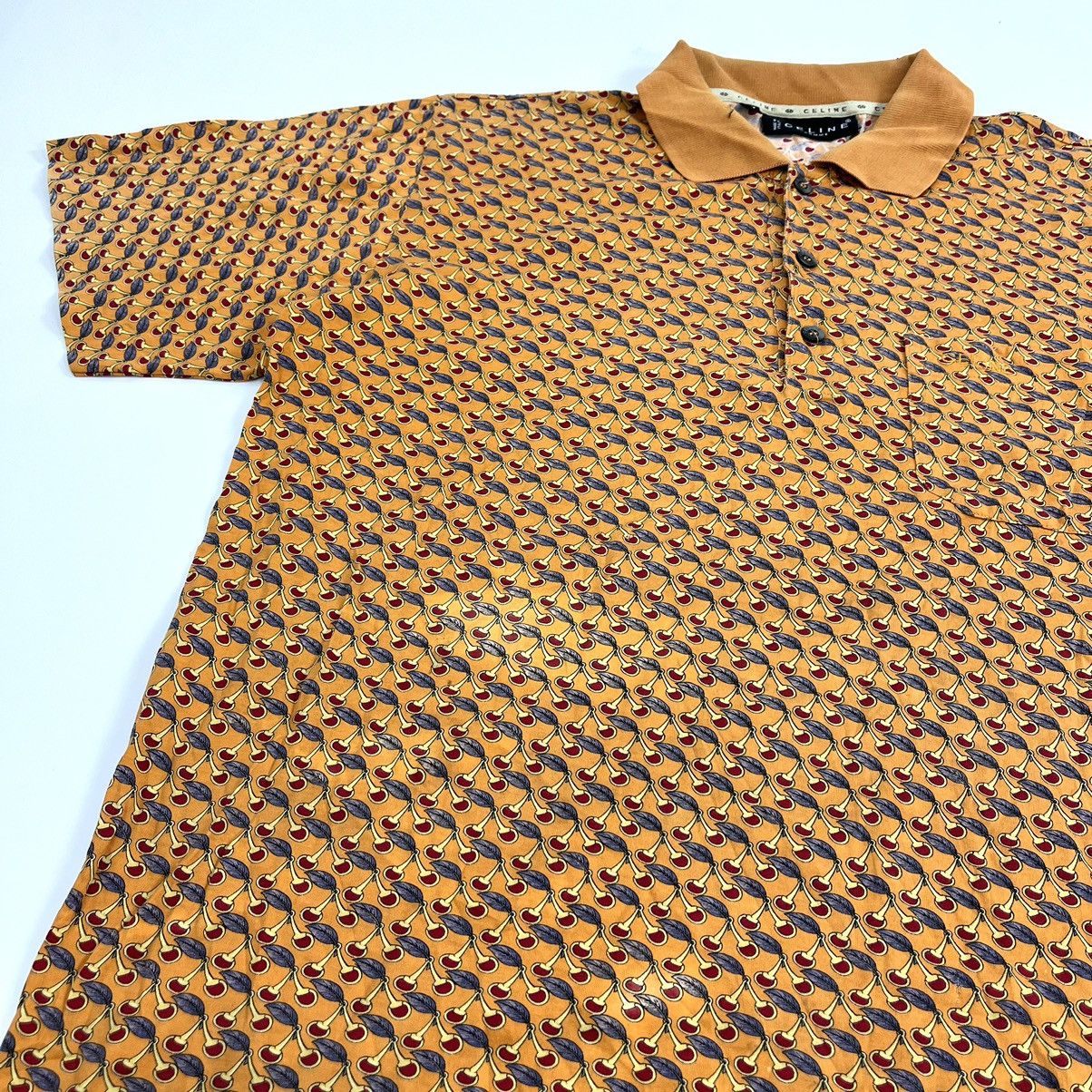 Celine × Vintage Vintage Celine Paris Homme Monogram Full Print Polo Shirt Size US M / EU 48-50 / 2 - 11 Thumbnail