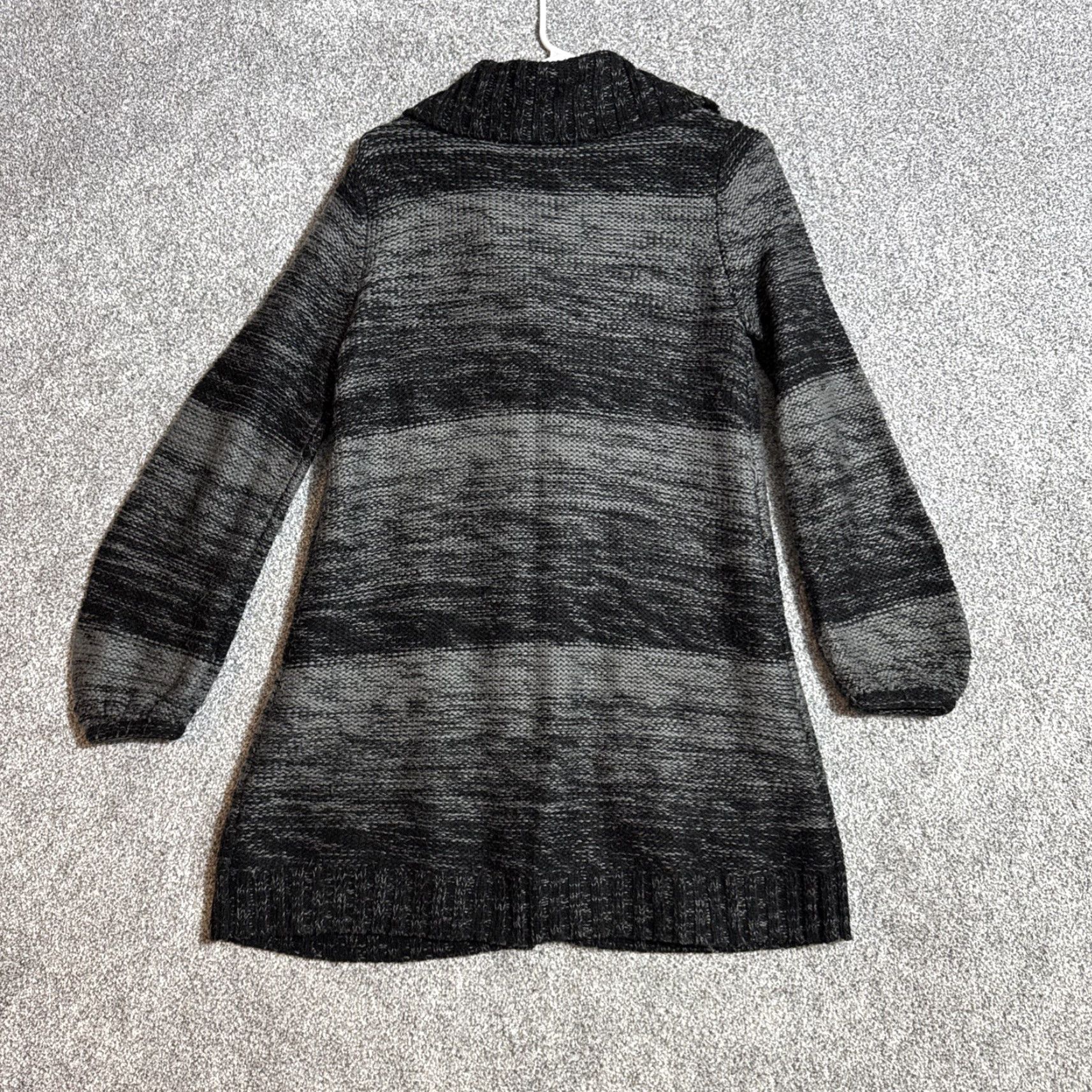 Vintage Style & Co. Cardigan Sweater Womens M Dark Academia Witchy Grandpacore Knit Cardigan Open Pockets Long Sleeve Collared Gray Acrylic Knit Vintage No Size M / US 6-8 / IT 42-44 - 5 Thumbnail