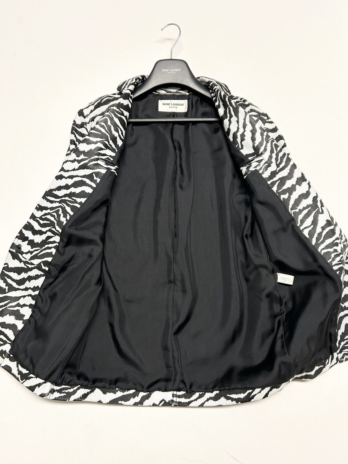 Saint Laurent Paris SS2016 1/1 Sample Zebra Leather Blazer Size US M / EU 48-50 / 2 - 3 Thumbnail