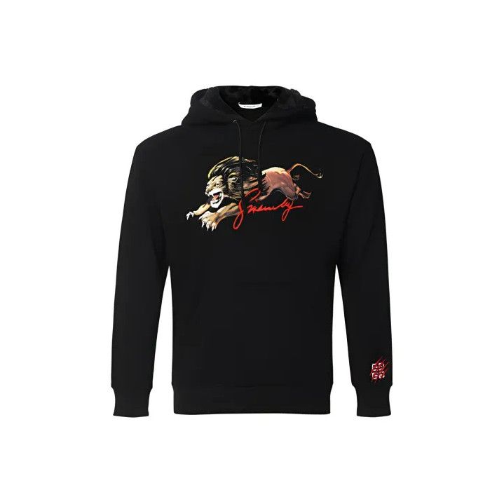 Givenchy Givenchy Lion Pattern Men's Hoodie Size US L / EU 52-54 / 3 - 1 Thumbnail